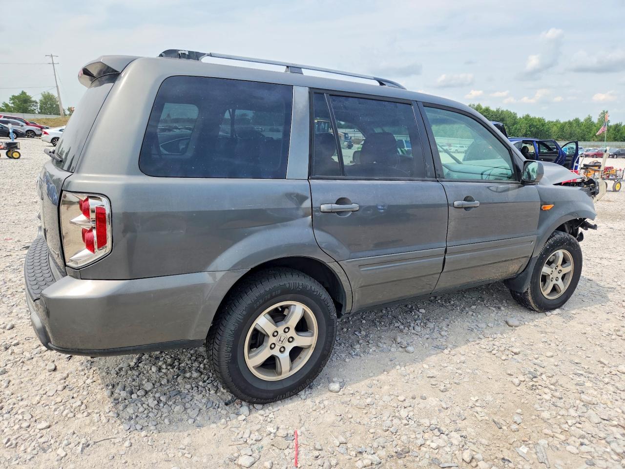 2007 Honda Pilot Exl Gray vin: 2HKYF18757H528591