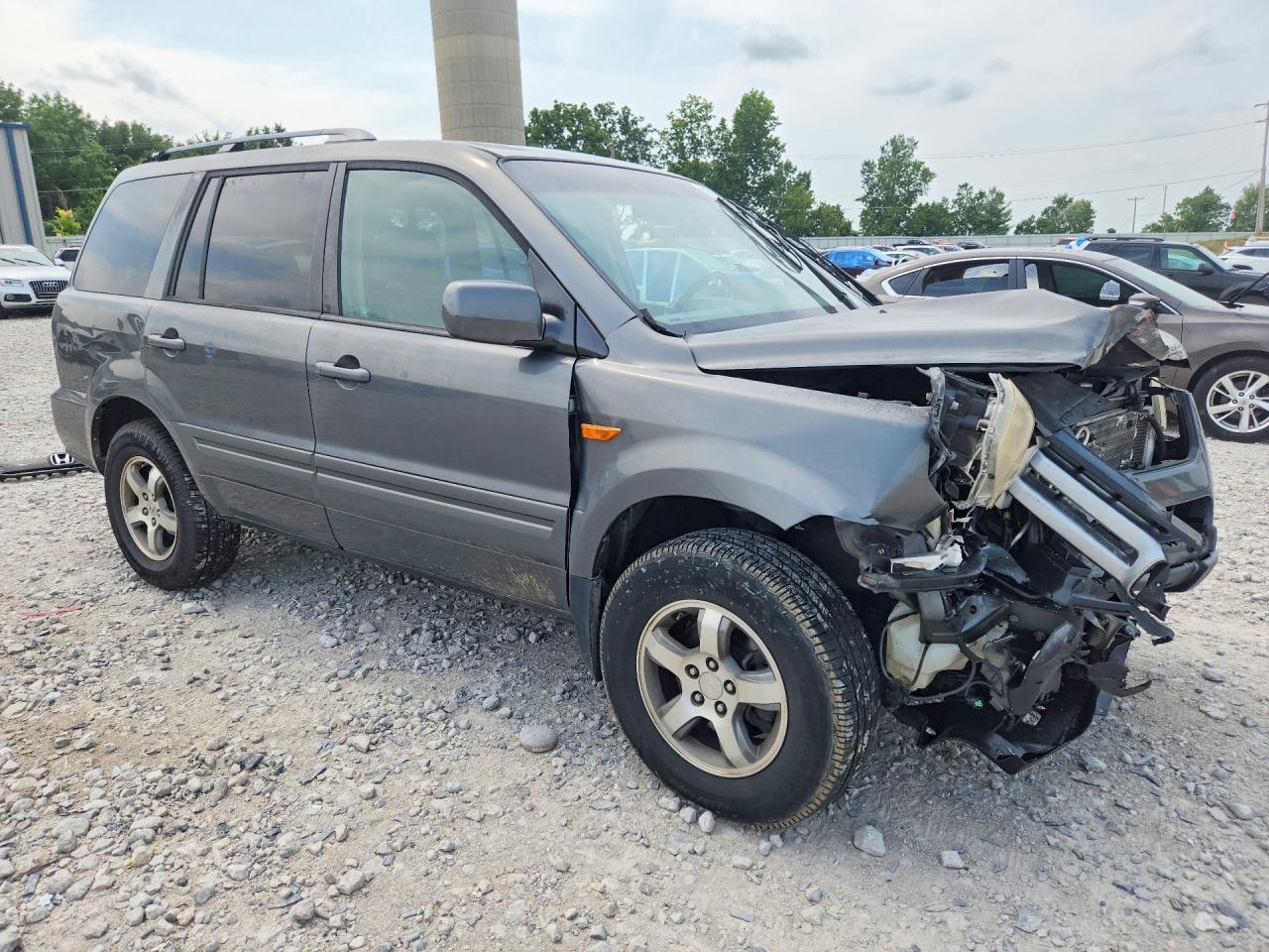 2007 Honda Pilot Exl Gray vin: 2HKYF18757H528591