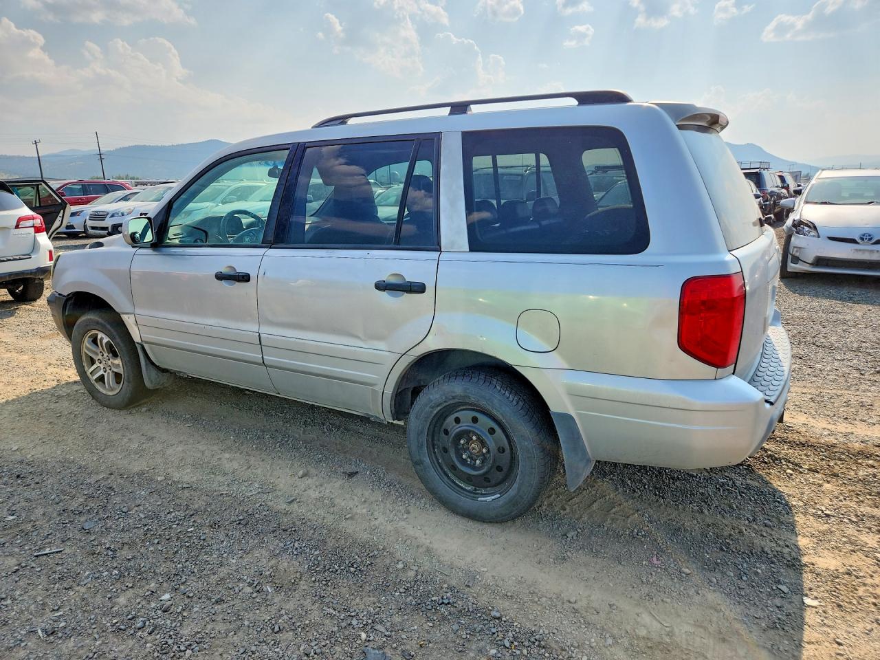 2003 Honda Pilot Exl Silver vin: 2HKYF18763H506397