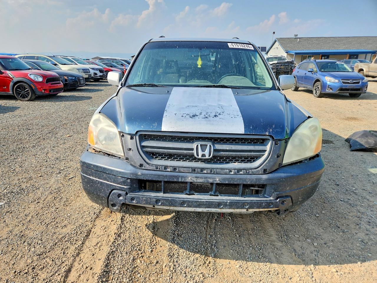 2003 Honda Pilot Exl Silver vin: 2HKYF18763H506397