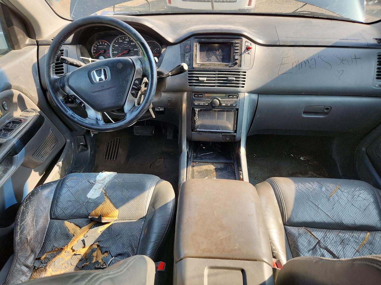 2003 Honda Pilot Exl Silver vin: 2HKYF18763H506397