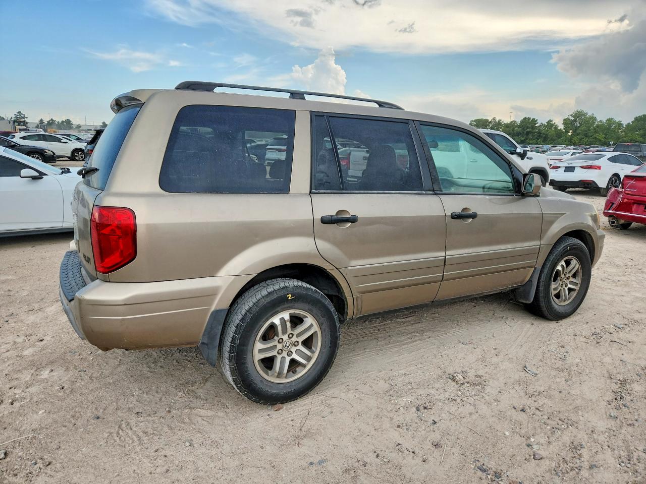 2004 Honda Pilot Exl Tan vin: 2HKYF18764H608011