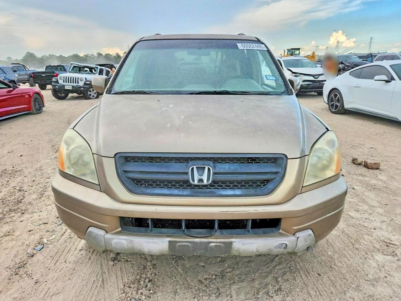 2004 Honda Pilot Exl Tan vin: 2HKYF18764H608011