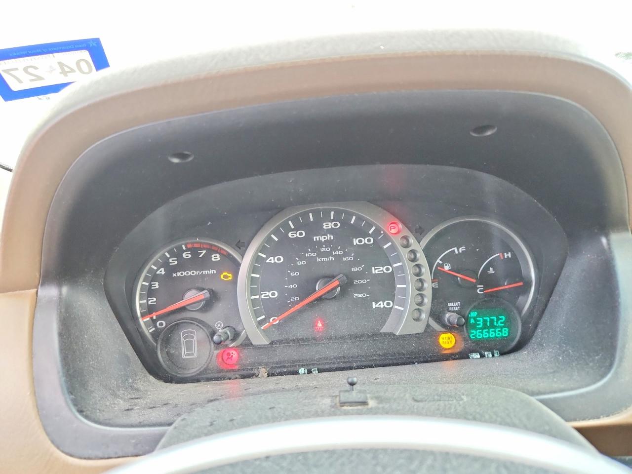 2004 Honda Pilot Exl Tan vin: 2HKYF18764H608011