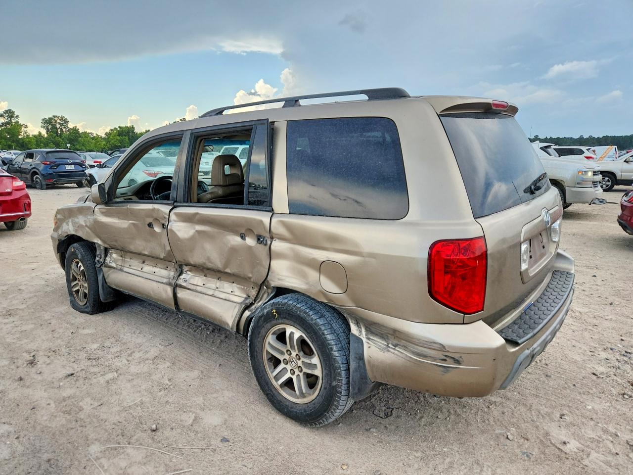 2004 Honda Pilot Exl Tan vin: 2HKYF18764H608011
