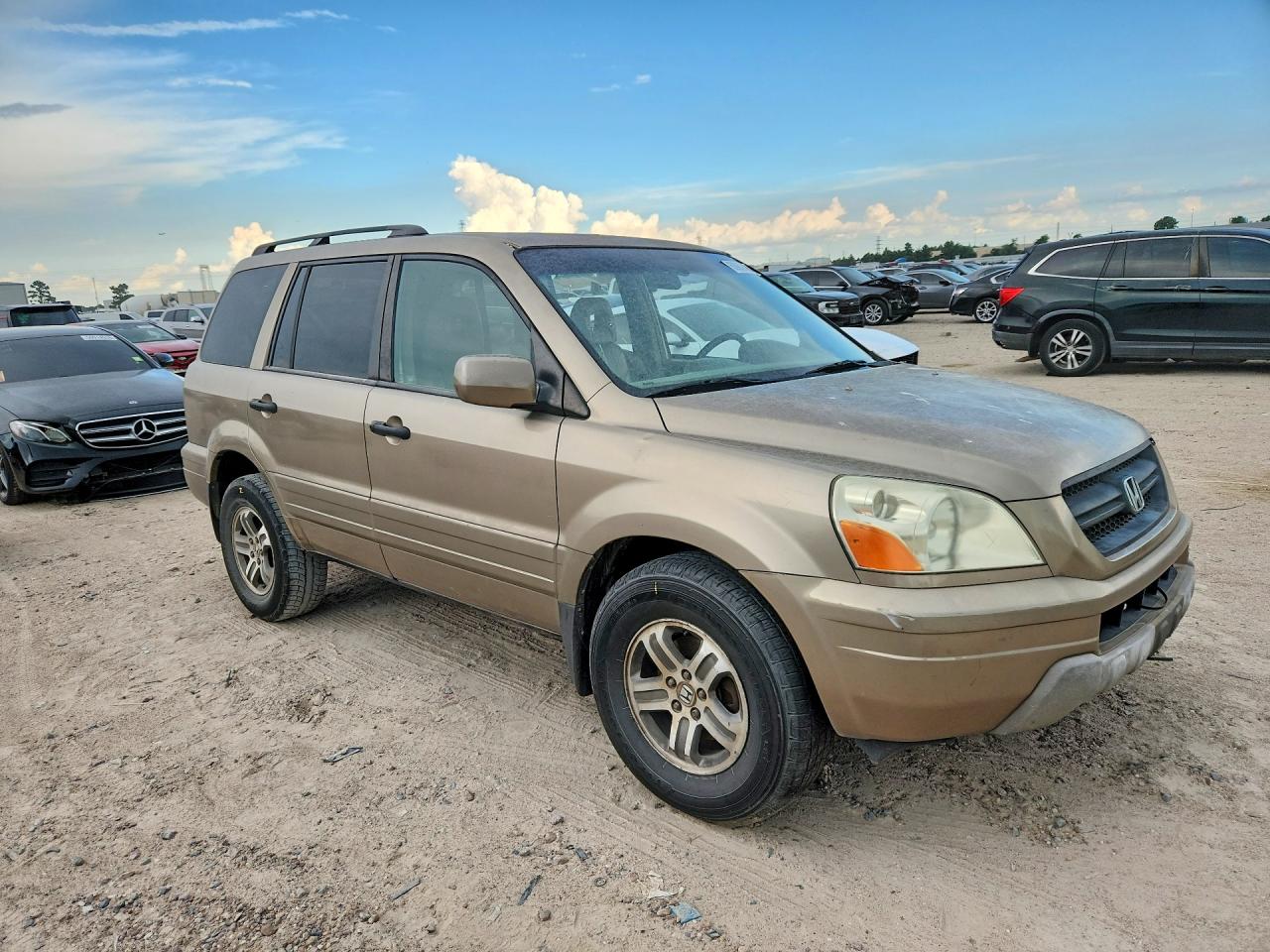 2004 Honda Pilot Exl Tan vin: 2HKYF18764H608011