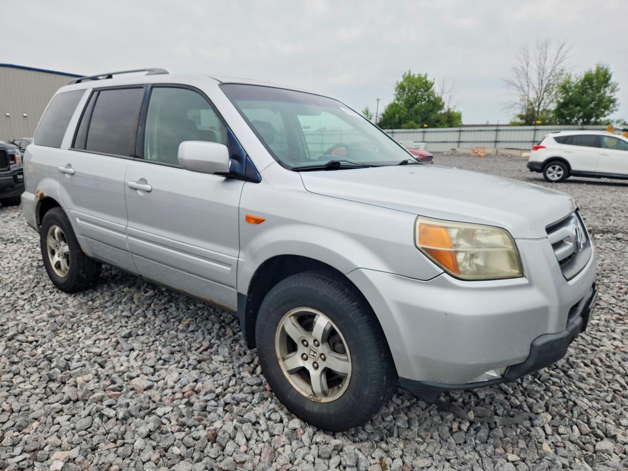 2006 Honda Pilot Ex Silver vin: 2HKYF18766H548346