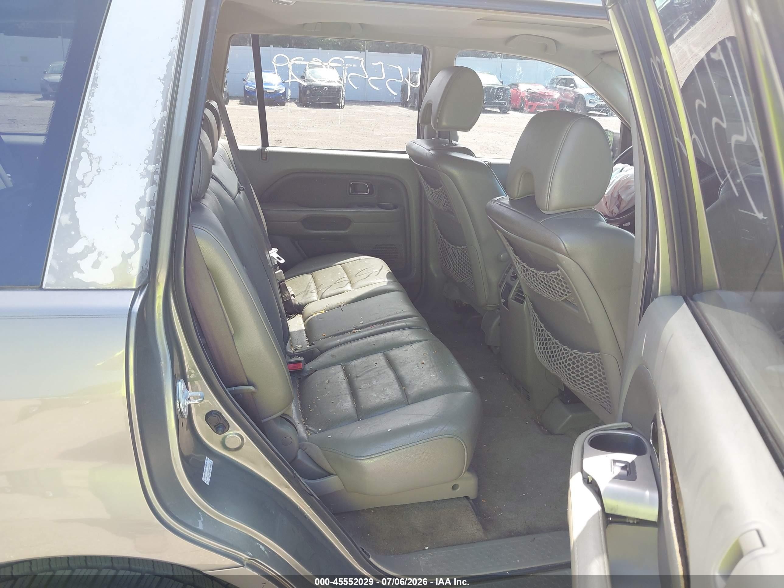 2007 Honda Pilot Ex-l Серый vin: 2HKYF18767H501755
