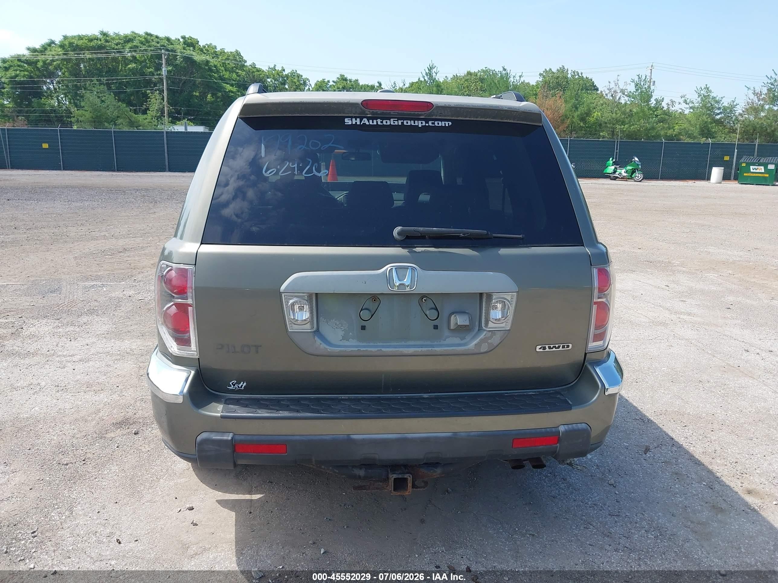 2007 Honda Pilot Ex-l Серый vin: 2HKYF18767H501755