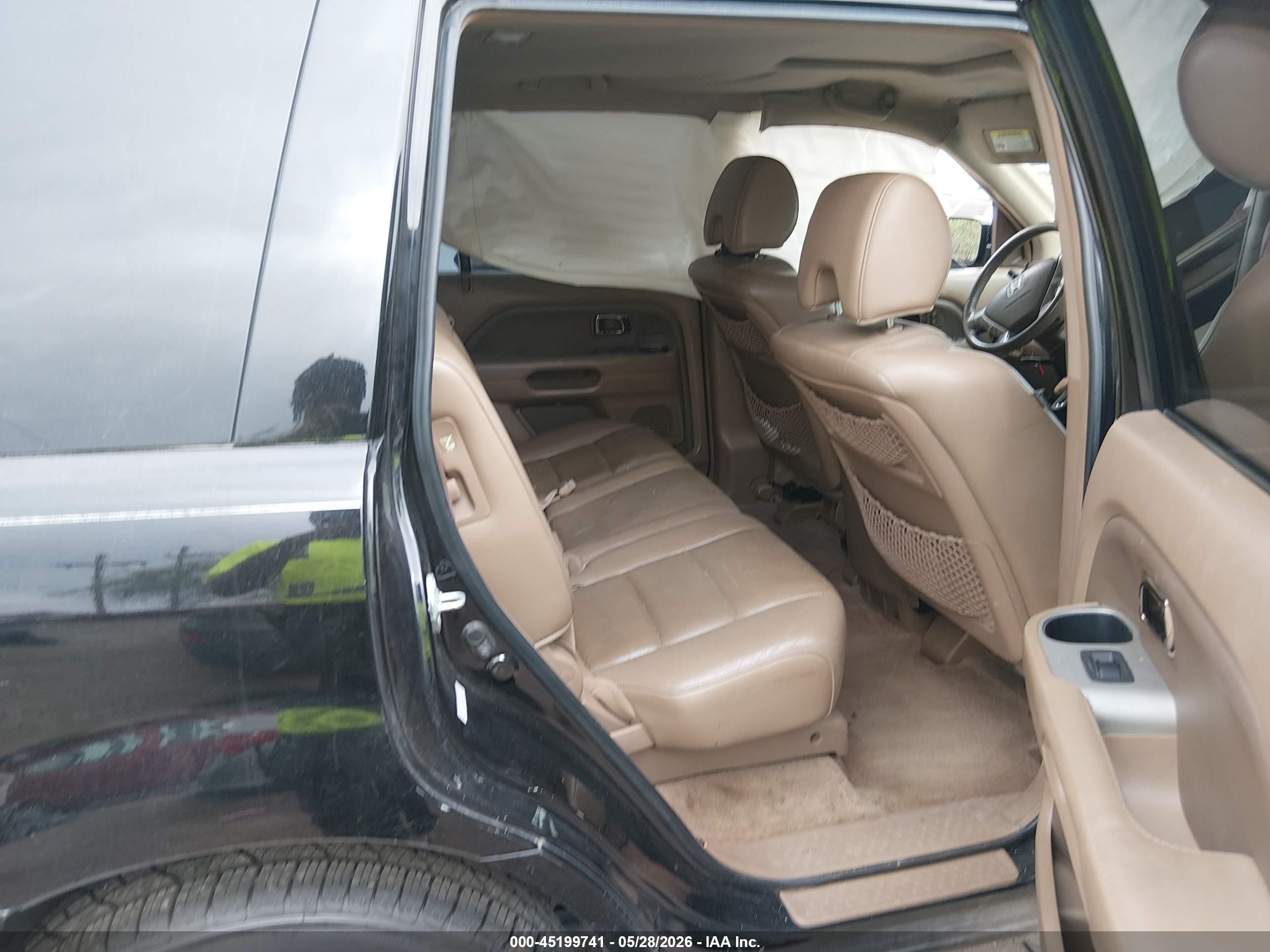 2007 Honda Pilot Ex-l Black vin: 2HKYF18767H534738