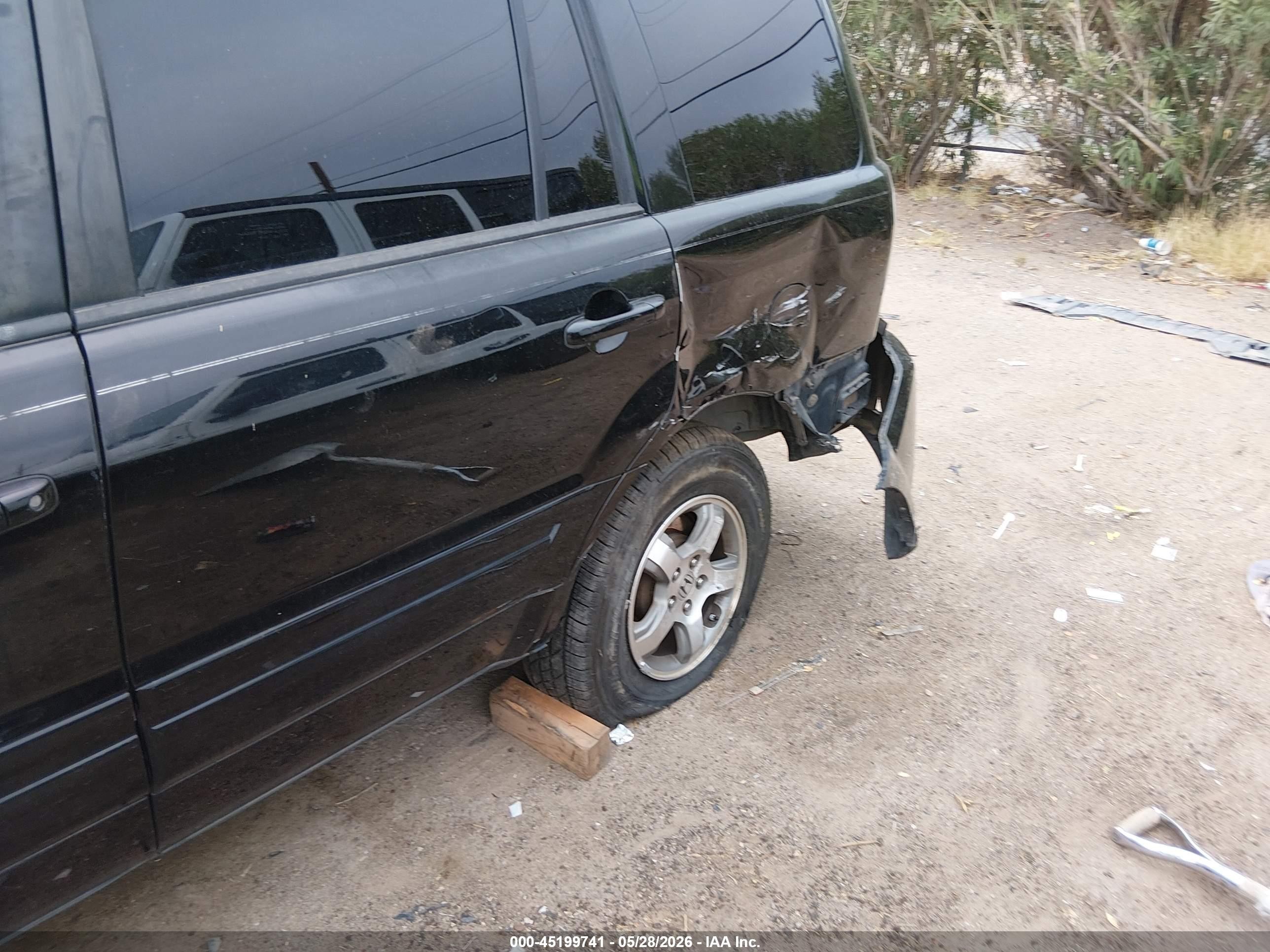 2007 Honda Pilot Ex-l Black vin: 2HKYF18767H534738