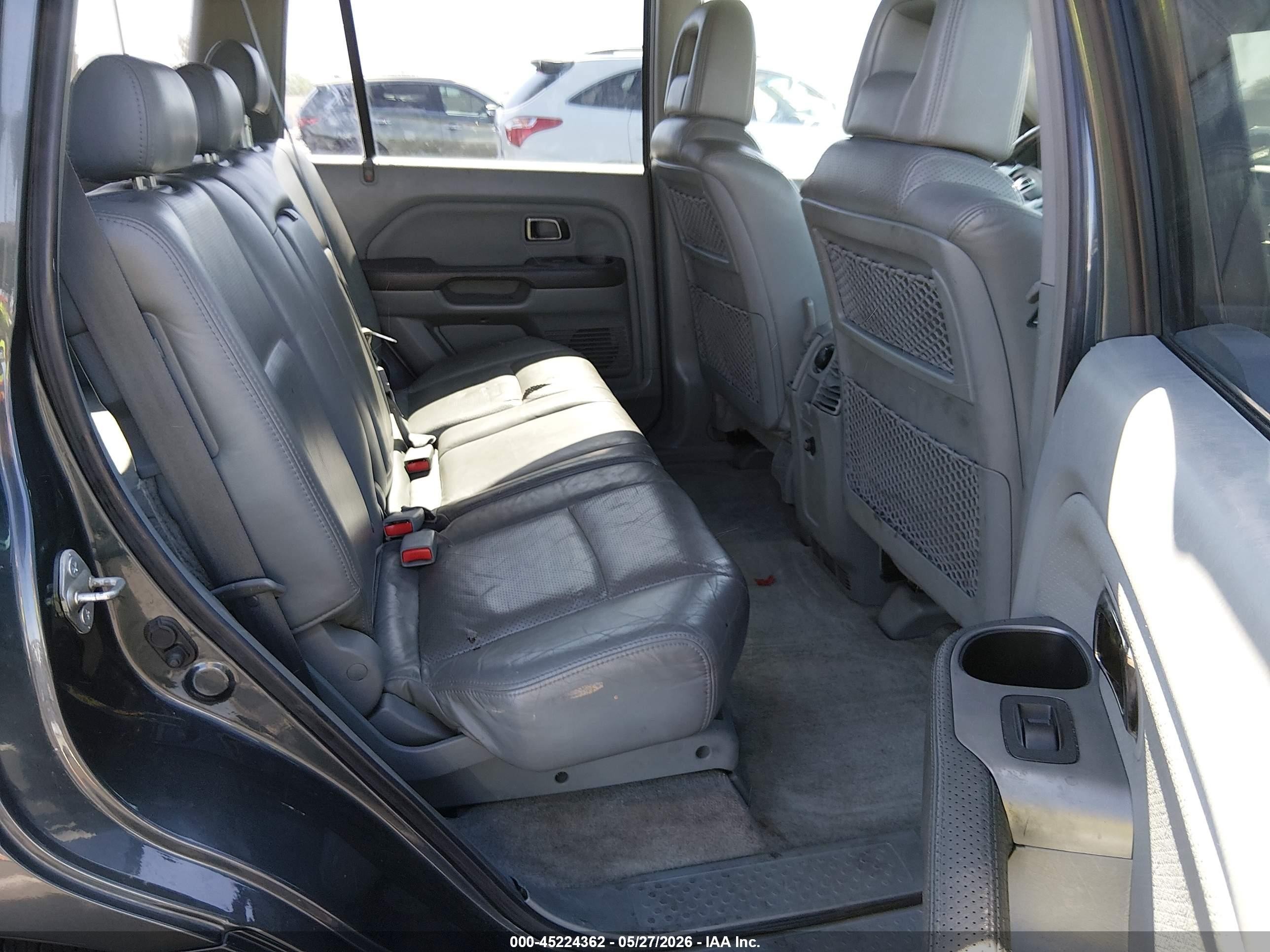 2003 Honda Pilot Ex-l Gray vin: 2HKYF18773H542406
