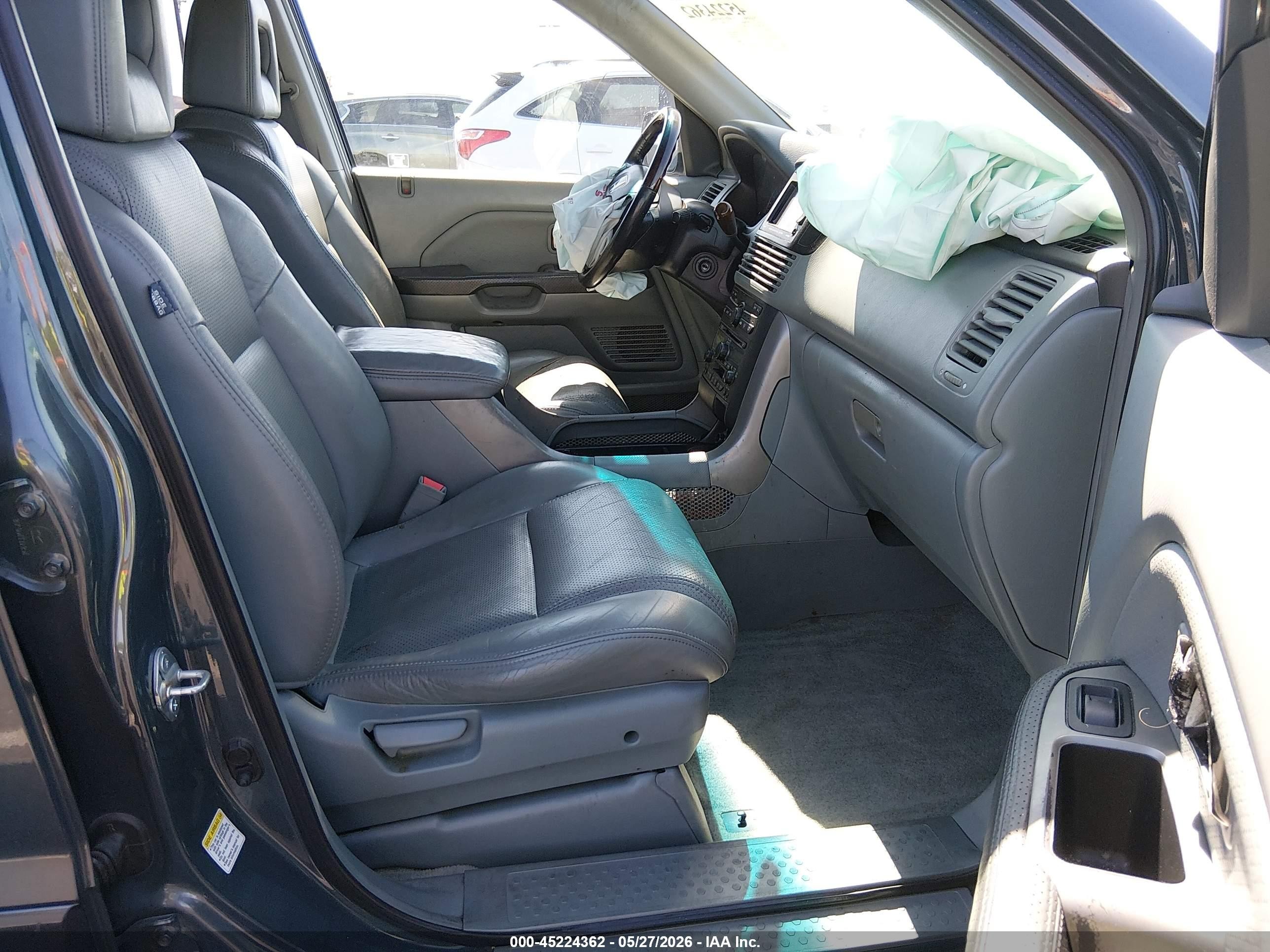 2003 Honda Pilot Ex-l Gray vin: 2HKYF18773H542406