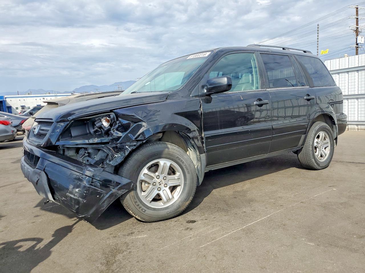 2003 Honda Pilot Exl Black vin: 2HKYF18773H567323