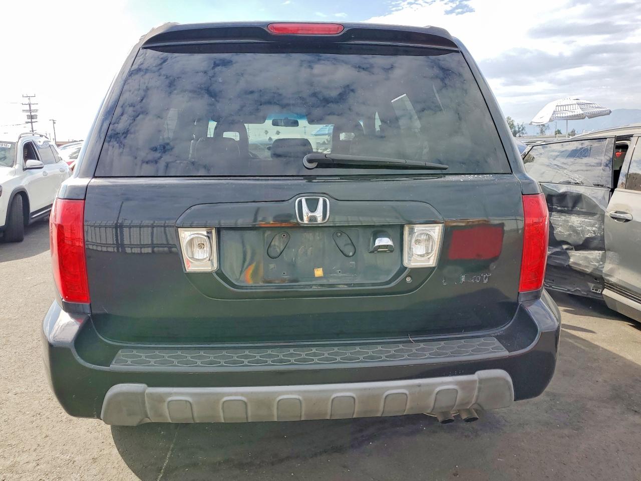 2003 Honda Pilot Exl Black vin: 2HKYF18773H567323