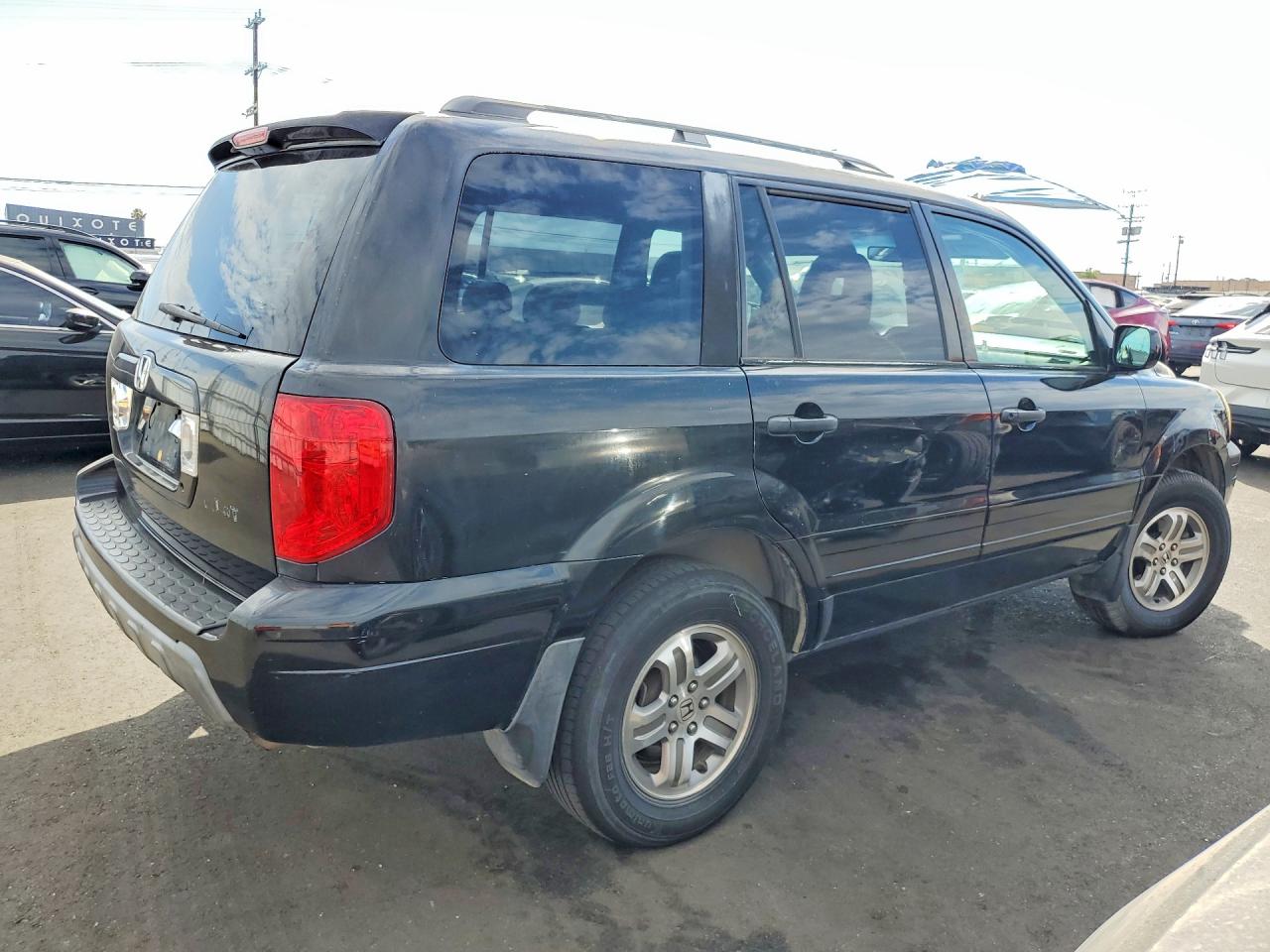 2003 Honda Pilot Exl Black vin: 2HKYF18773H567323
