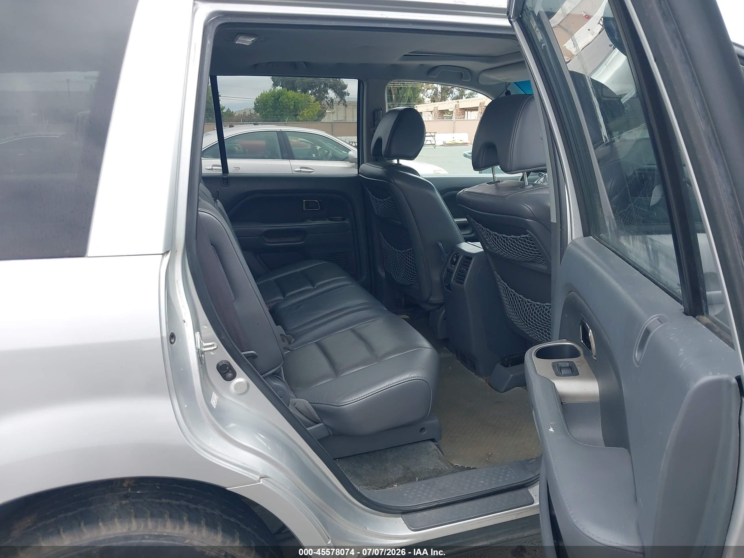 2007 Honda Pilot Ex-l Silver vin: 2HKYF18777H505636