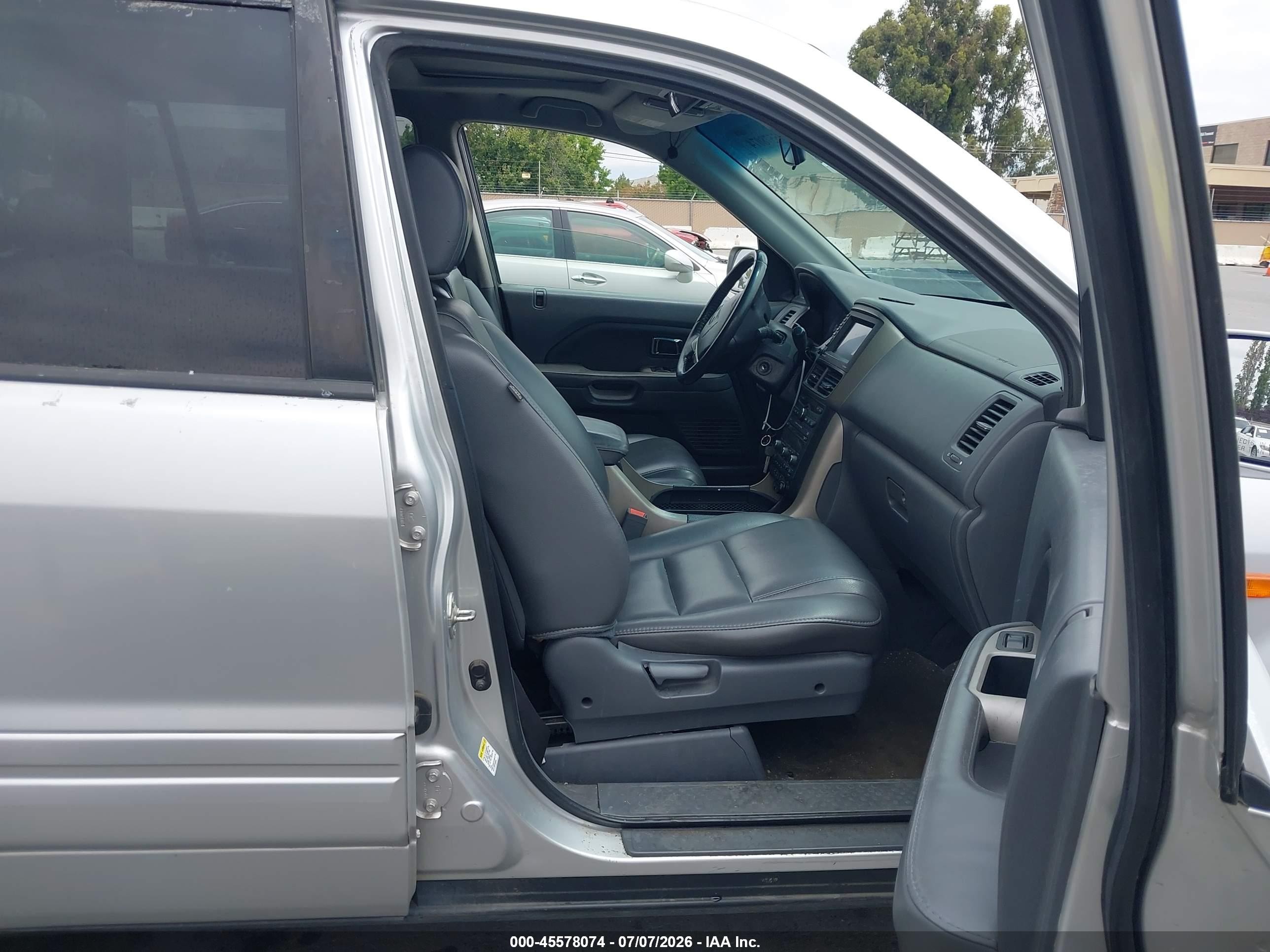 2007 Honda Pilot Ex-l Silver vin: 2HKYF18777H505636