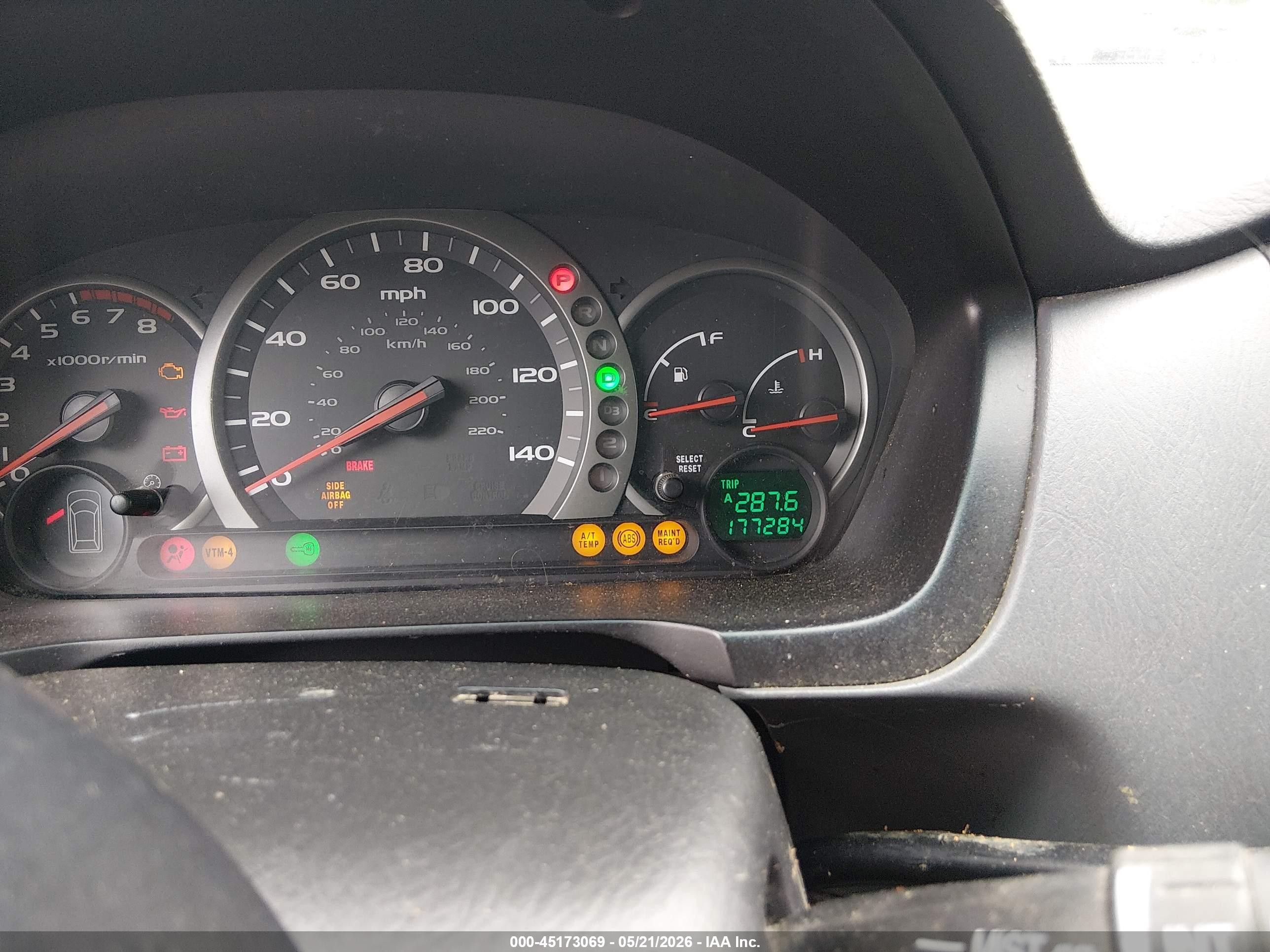 2004 Honda Pilot Ex-l Black vin: 2HKYF18784H600489
