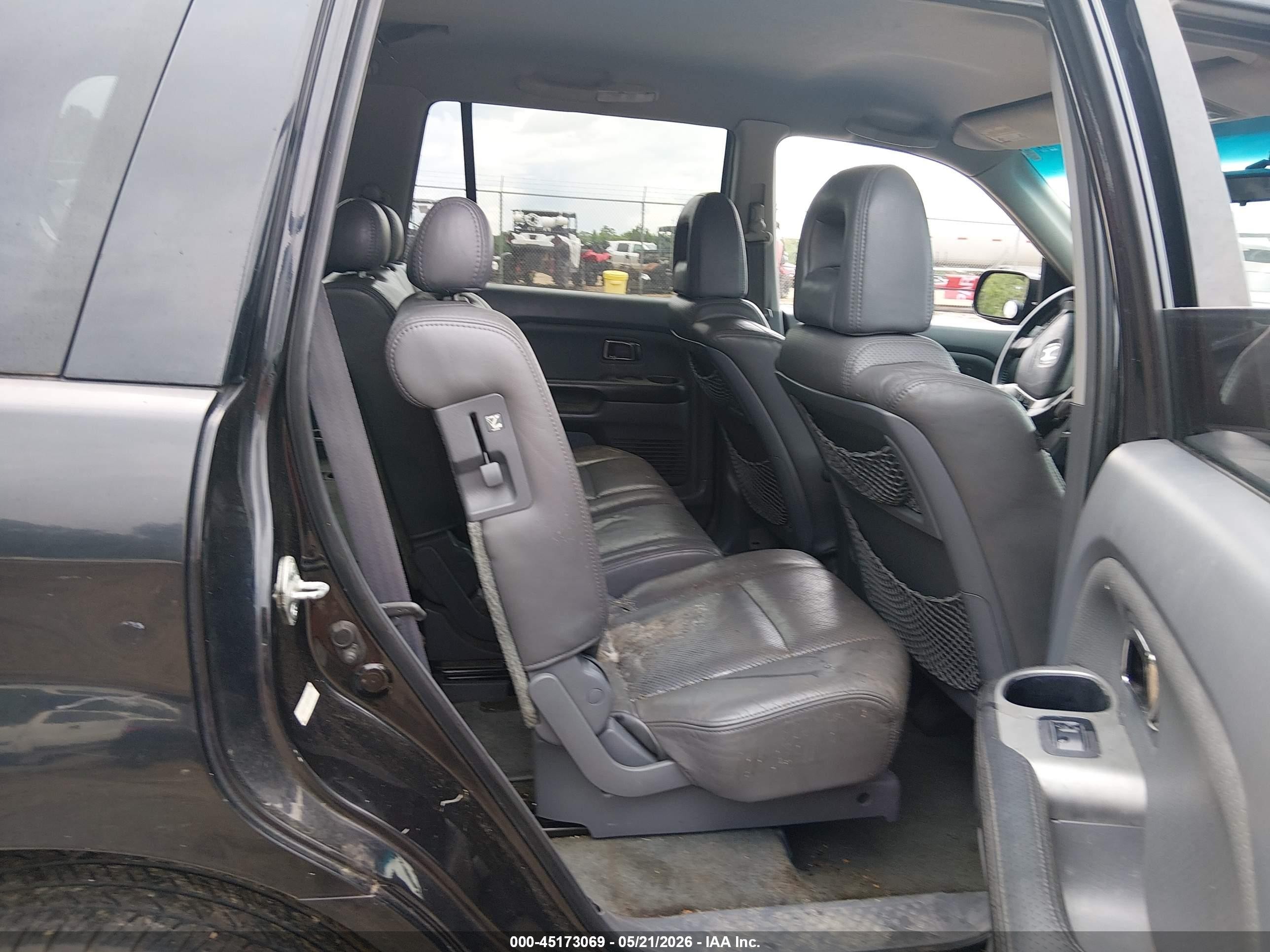 2004 Honda Pilot Ex-l Black vin: 2HKYF18784H600489