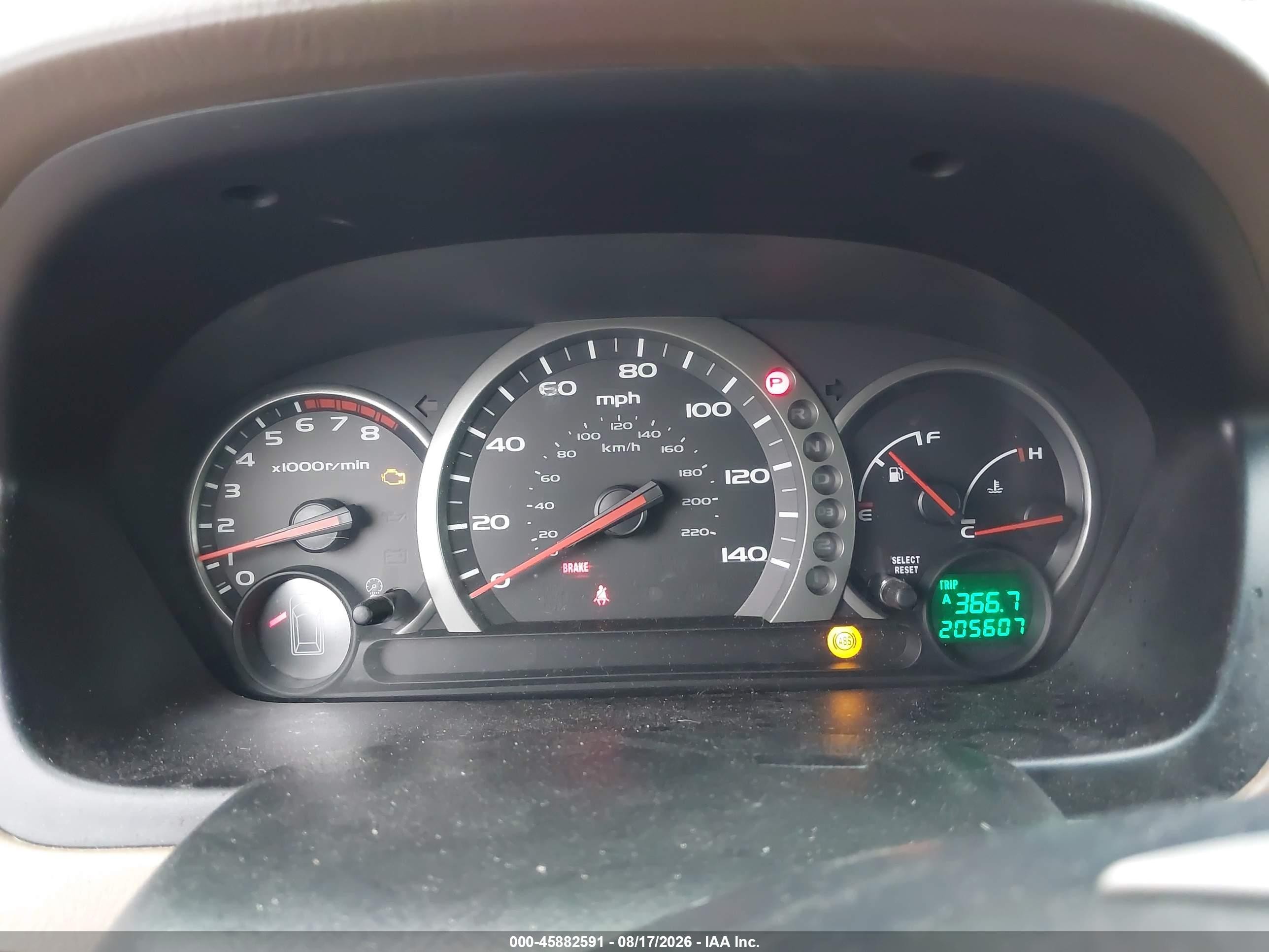 2004 Honda Pilot Ex-l Red vin: 2HKYF18784H604784
