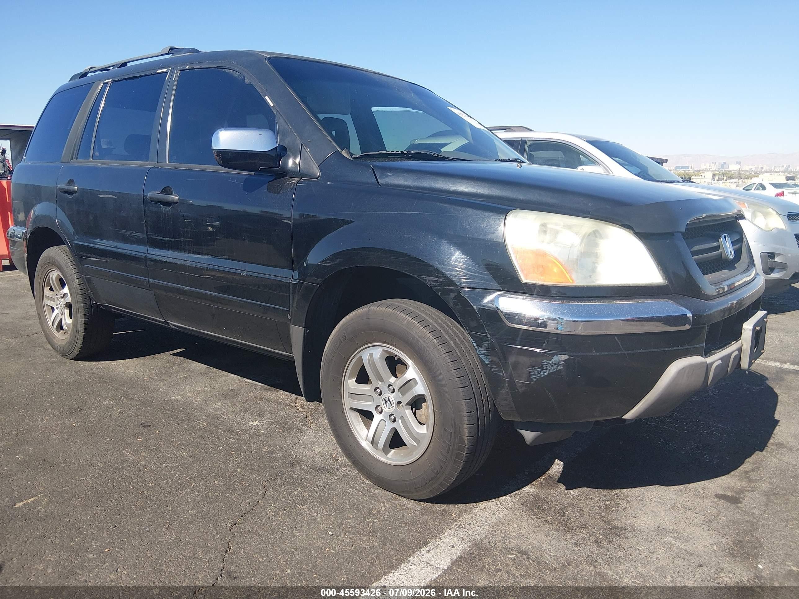 2004 Honda Pilot Ex-l Черный vin: 2HKYF18784H622007