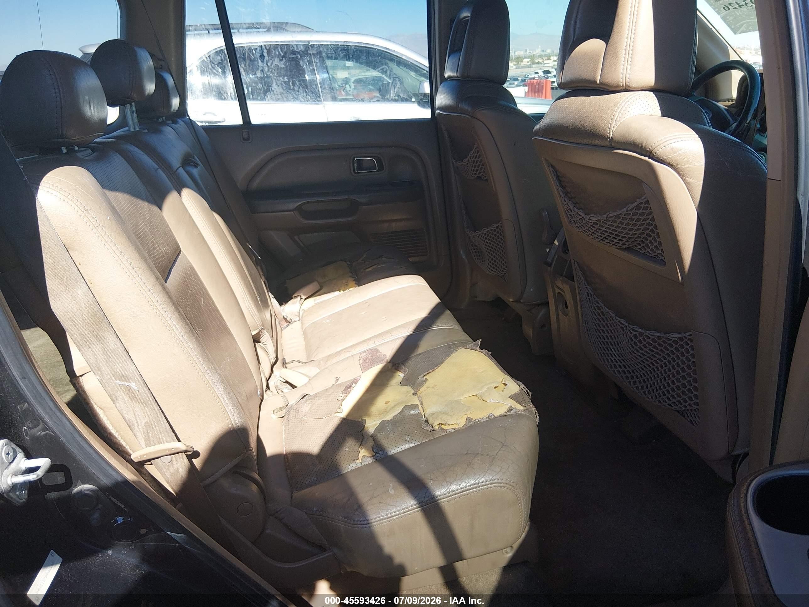 2004 Honda Pilot Ex-l Black vin: 2HKYF18784H622007