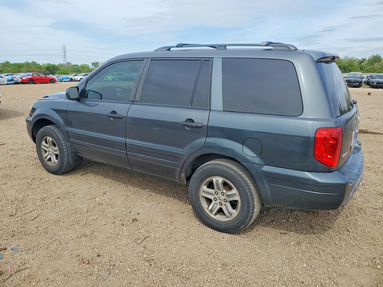 2005 Honda Pilot Exl Gray vin: 2HKYF18785H522202