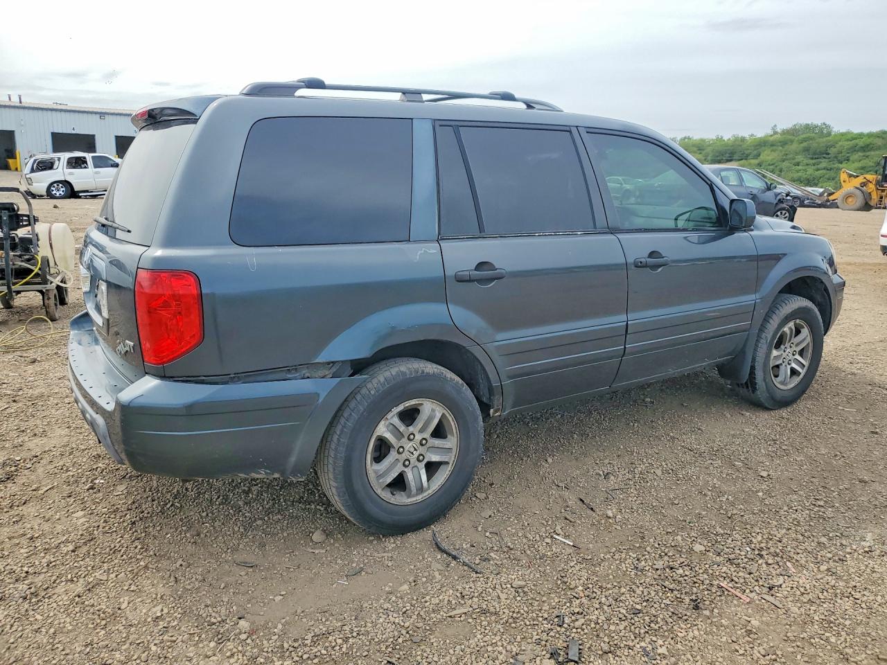 2005 Honda Pilot Exl Gray vin: 2HKYF18785H522202