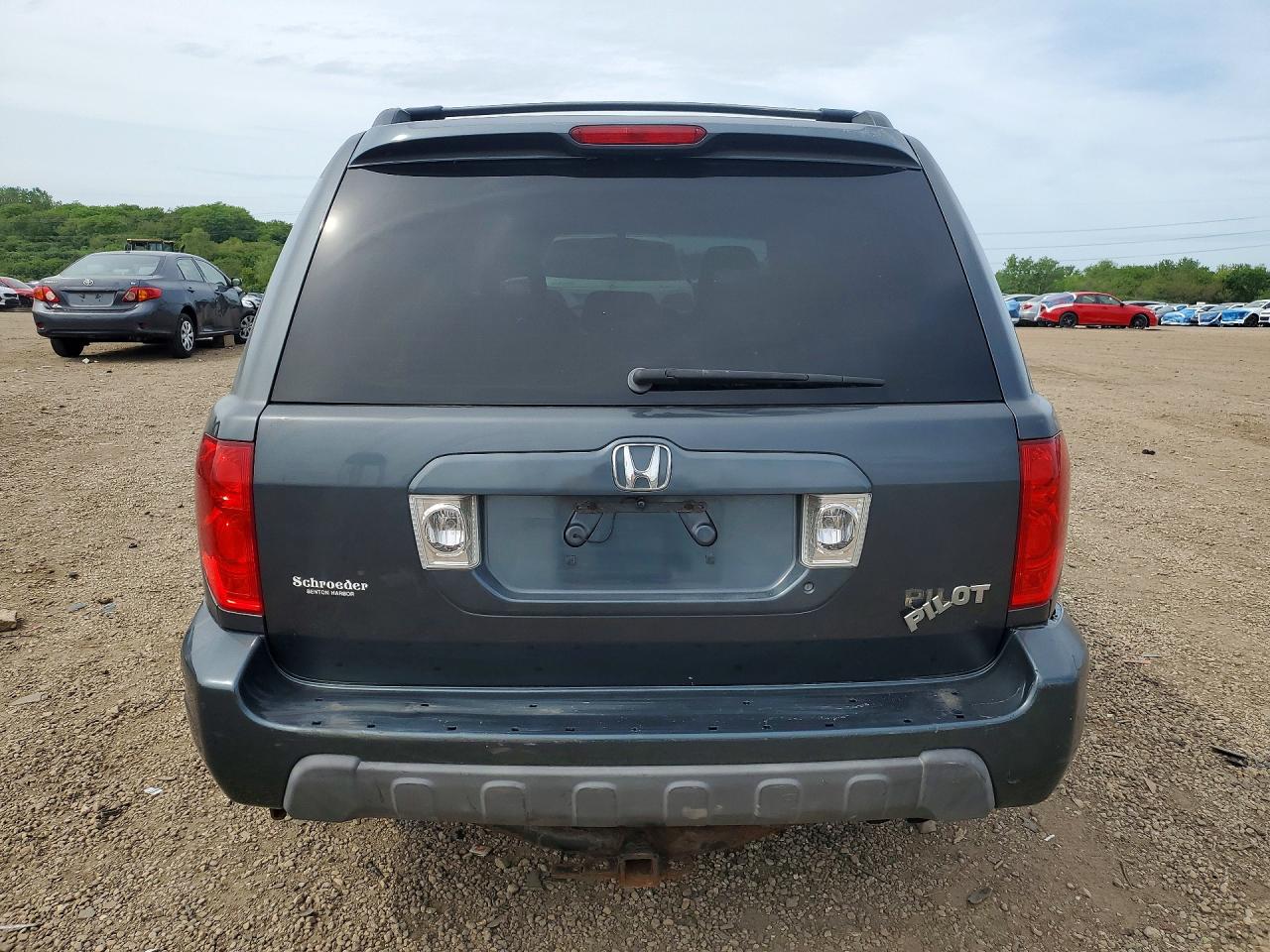 2005 Honda Pilot Exl Gray vin: 2HKYF18785H522202