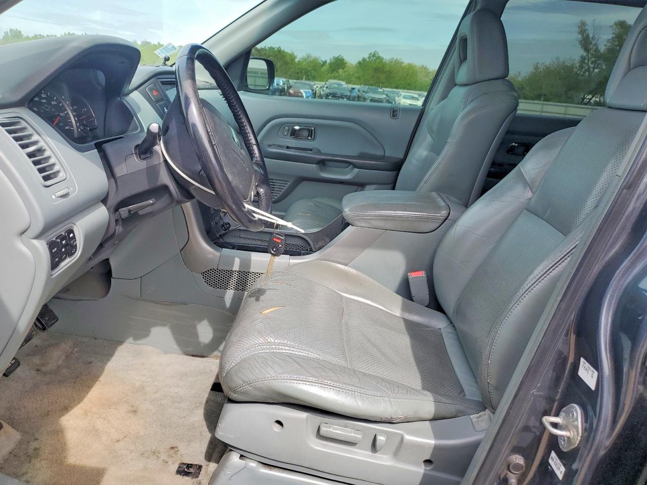 2005 Honda Pilot Exl Gray vin: 2HKYF18785H522202