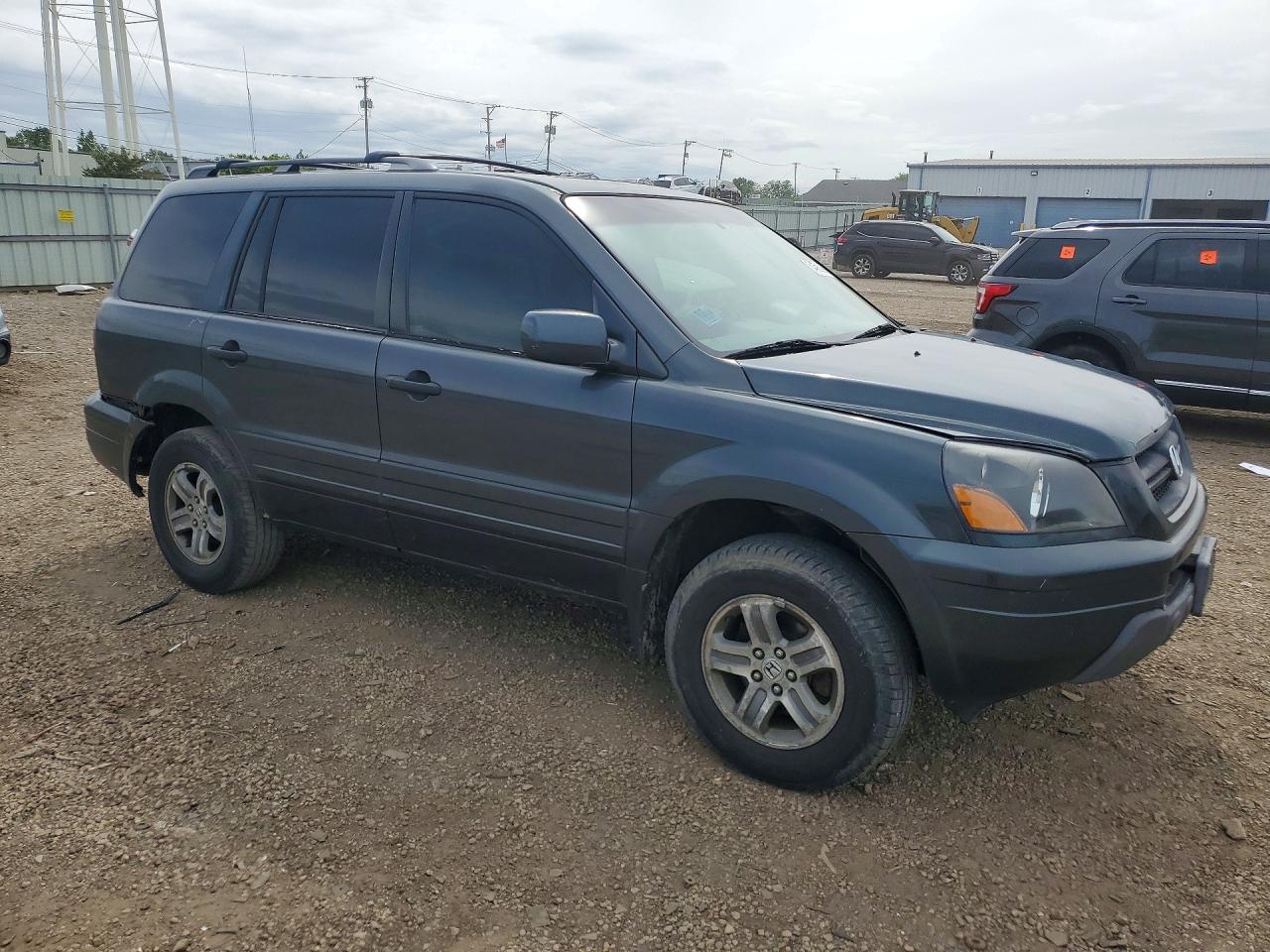 2005 Honda Pilot Exl Gray vin: 2HKYF18785H522202
