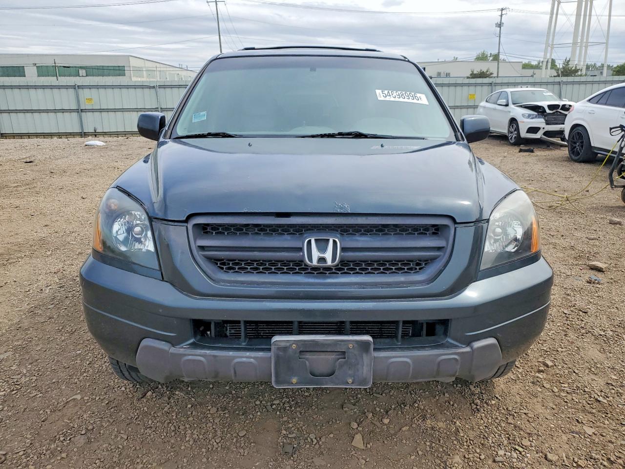 2005 Honda Pilot Exl Gray vin: 2HKYF18785H522202