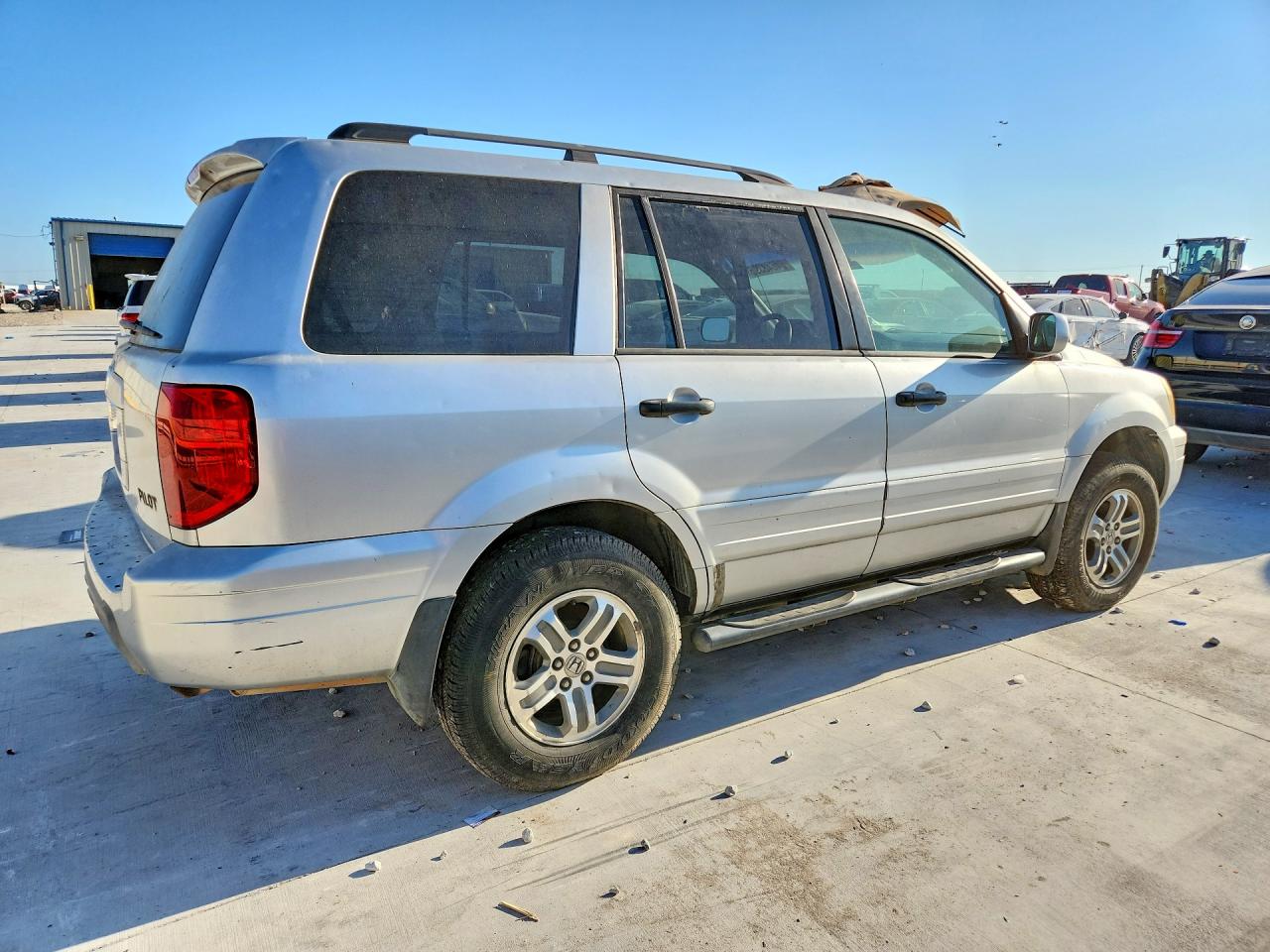 2005 Honda Pilot Exl Silver vin: 2HKYF18785H534530