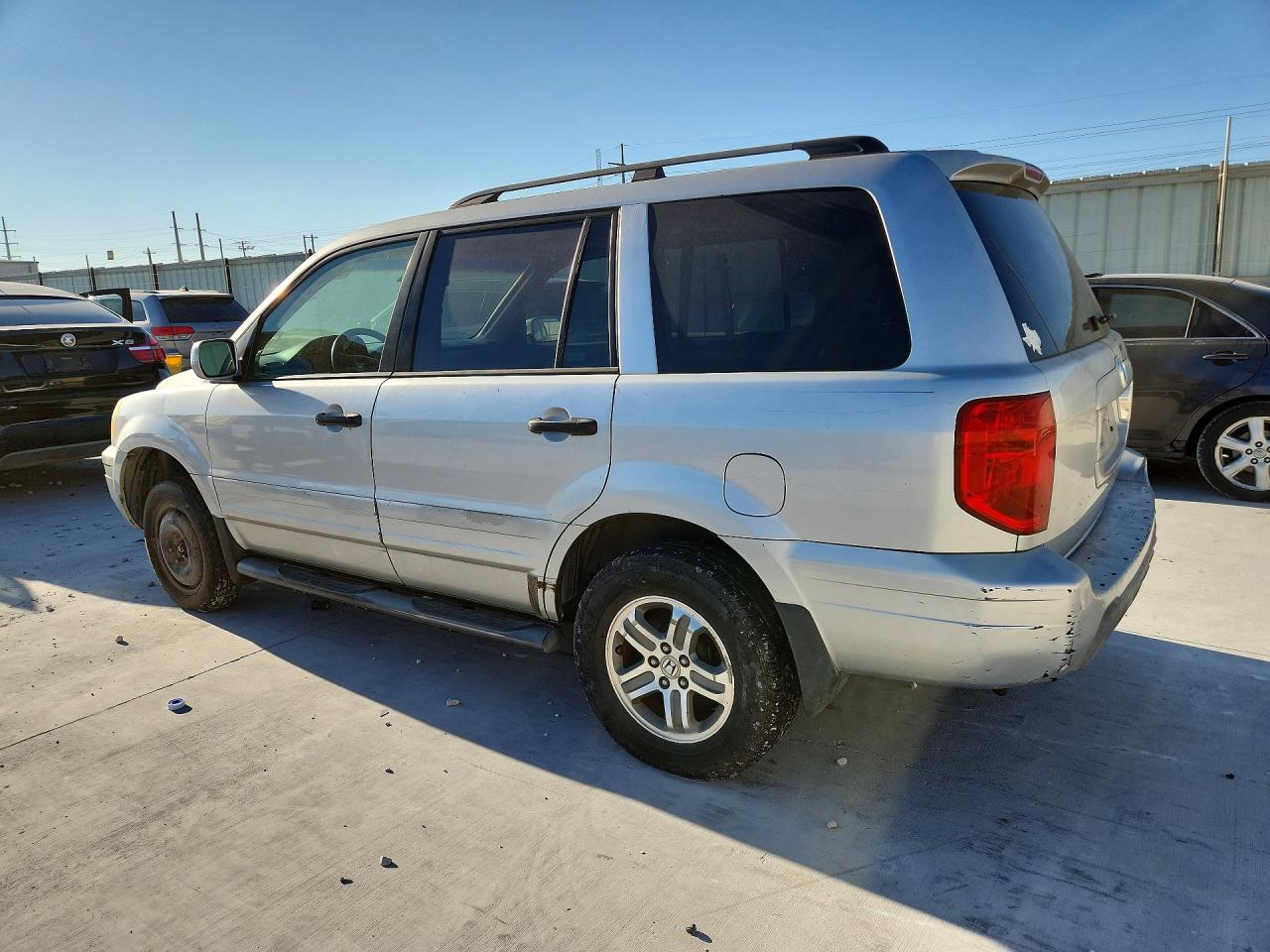 2005 Honda Pilot Exl Silver vin: 2HKYF18785H534530