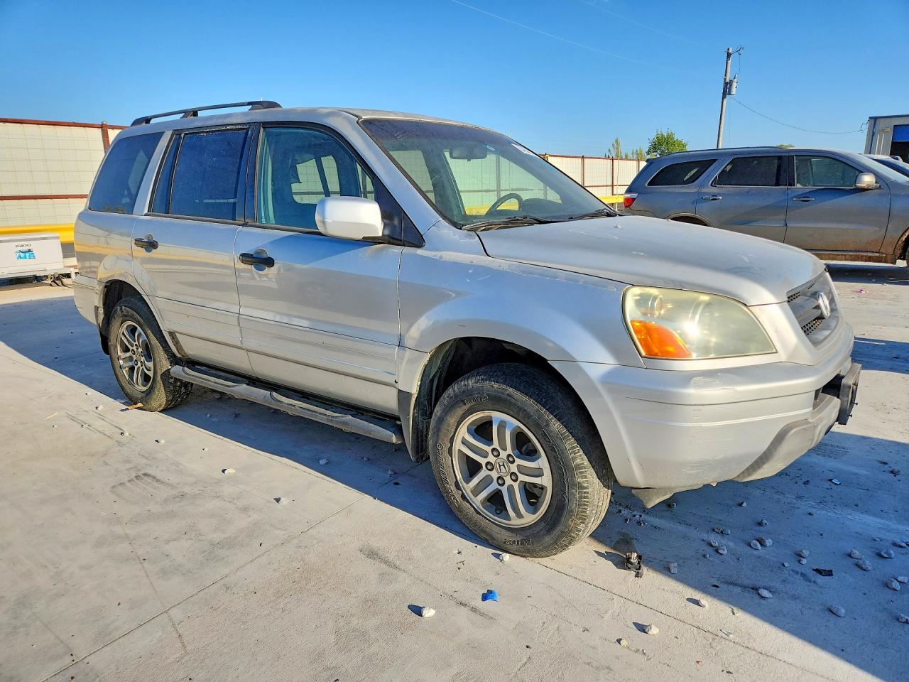 2005 Honda Pilot Exl Silver vin: 2HKYF18785H534530