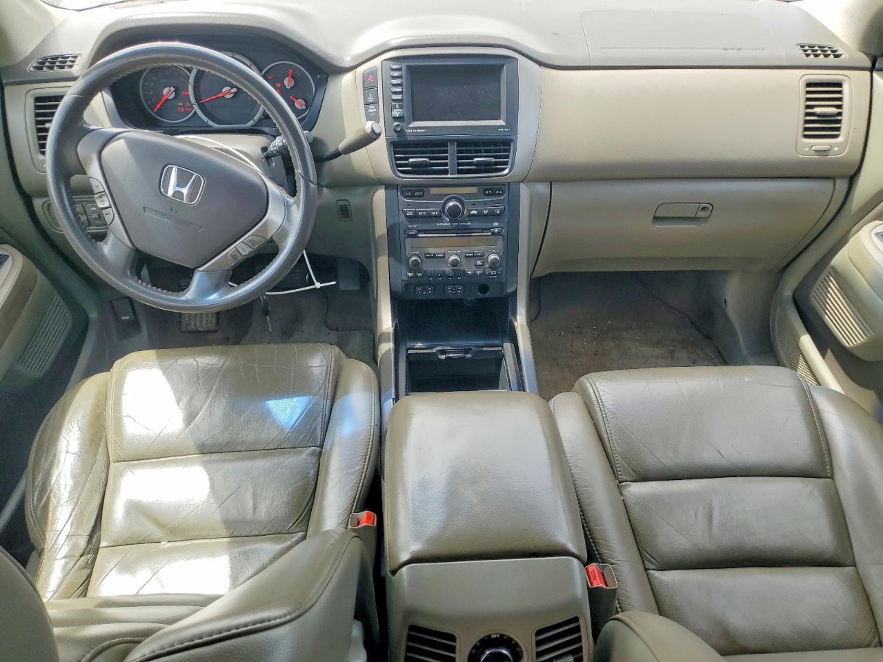 2006 Honda Pilot Ex White vin: 2HKYF18786H548171