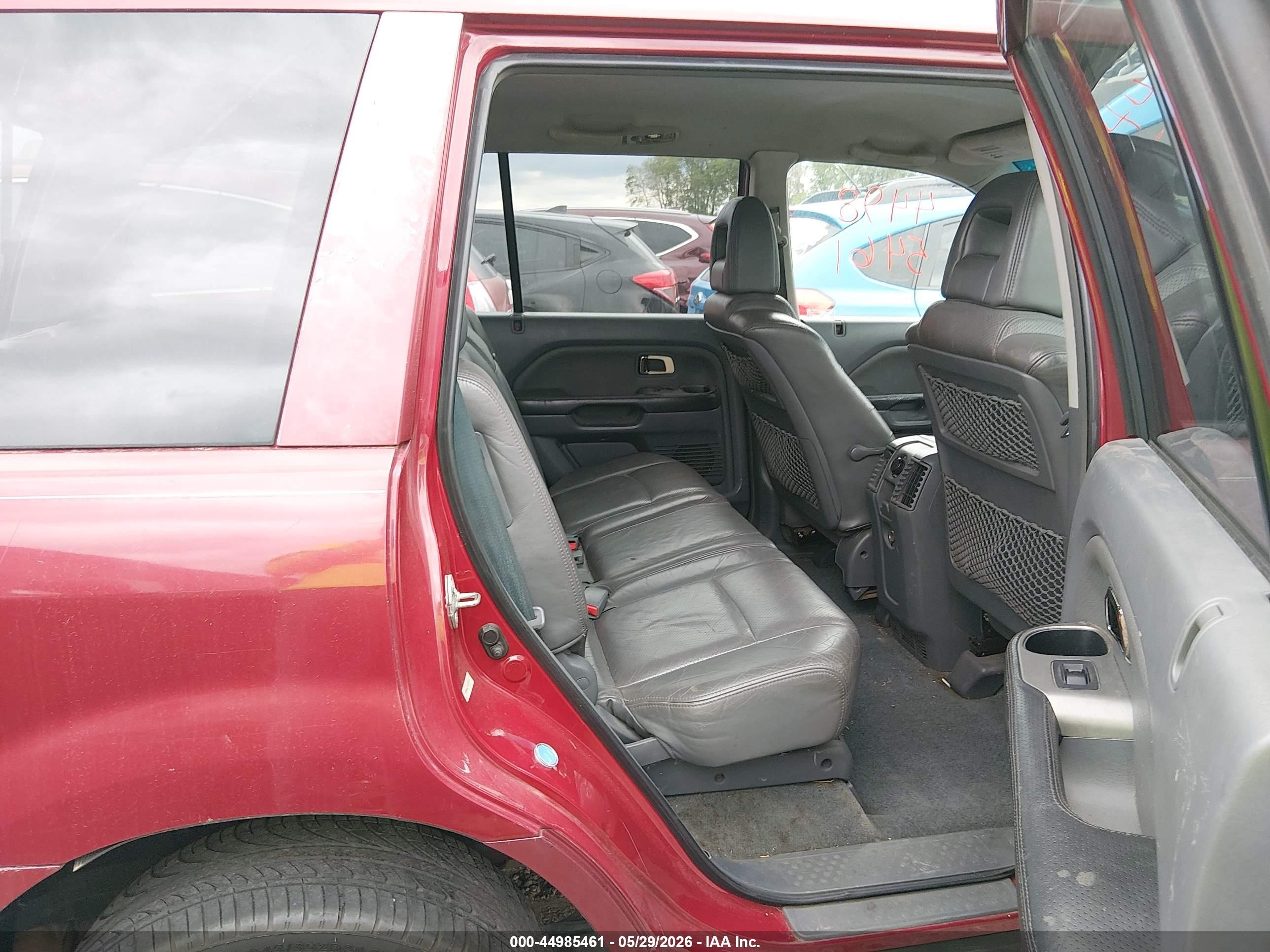 2003 Honda Pilot Ex-l Maroon vin: 2HKYF18793H504613