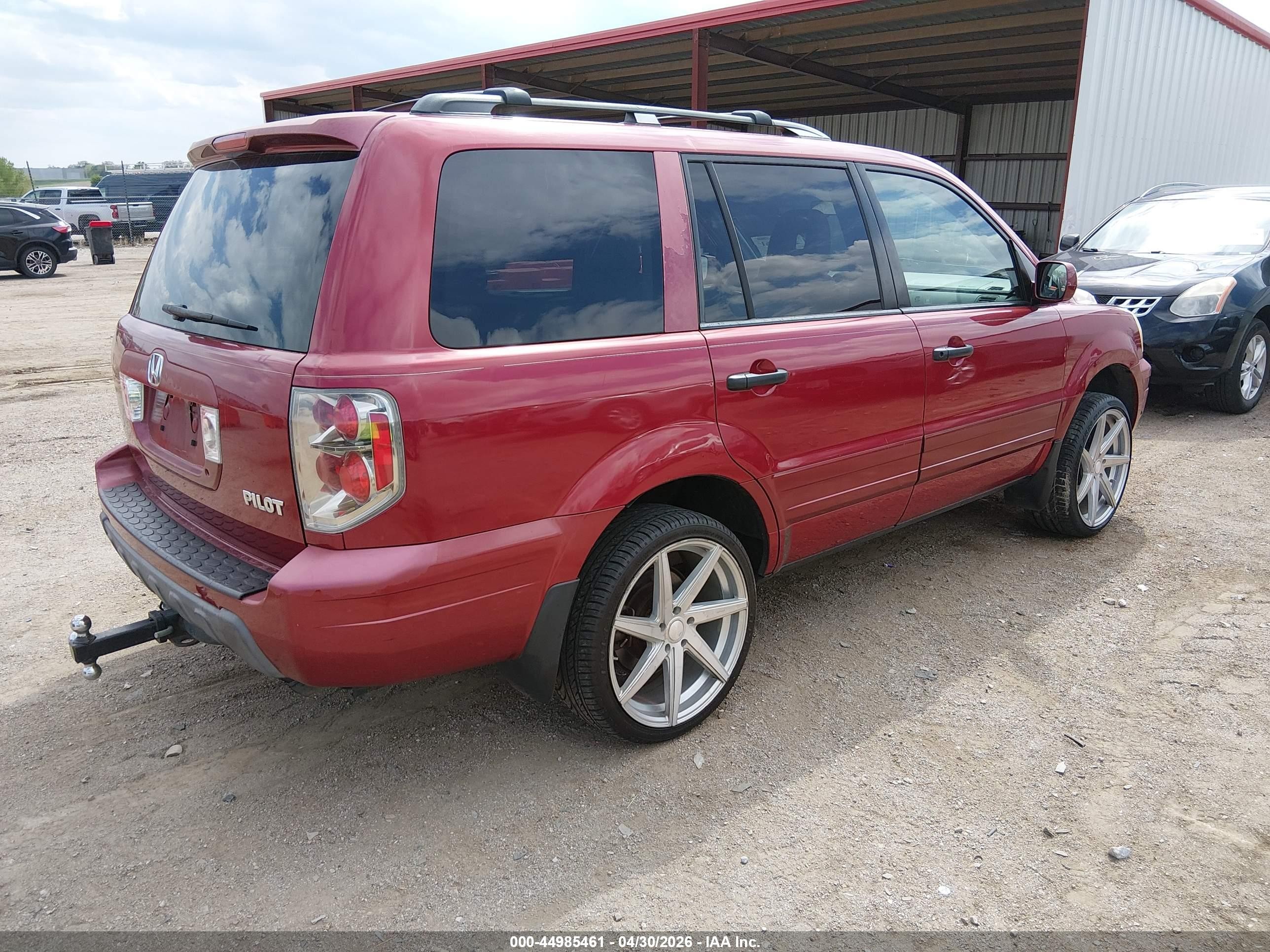 2003 Honda Pilot Ex-l Maroon vin: 2HKYF18793H504613