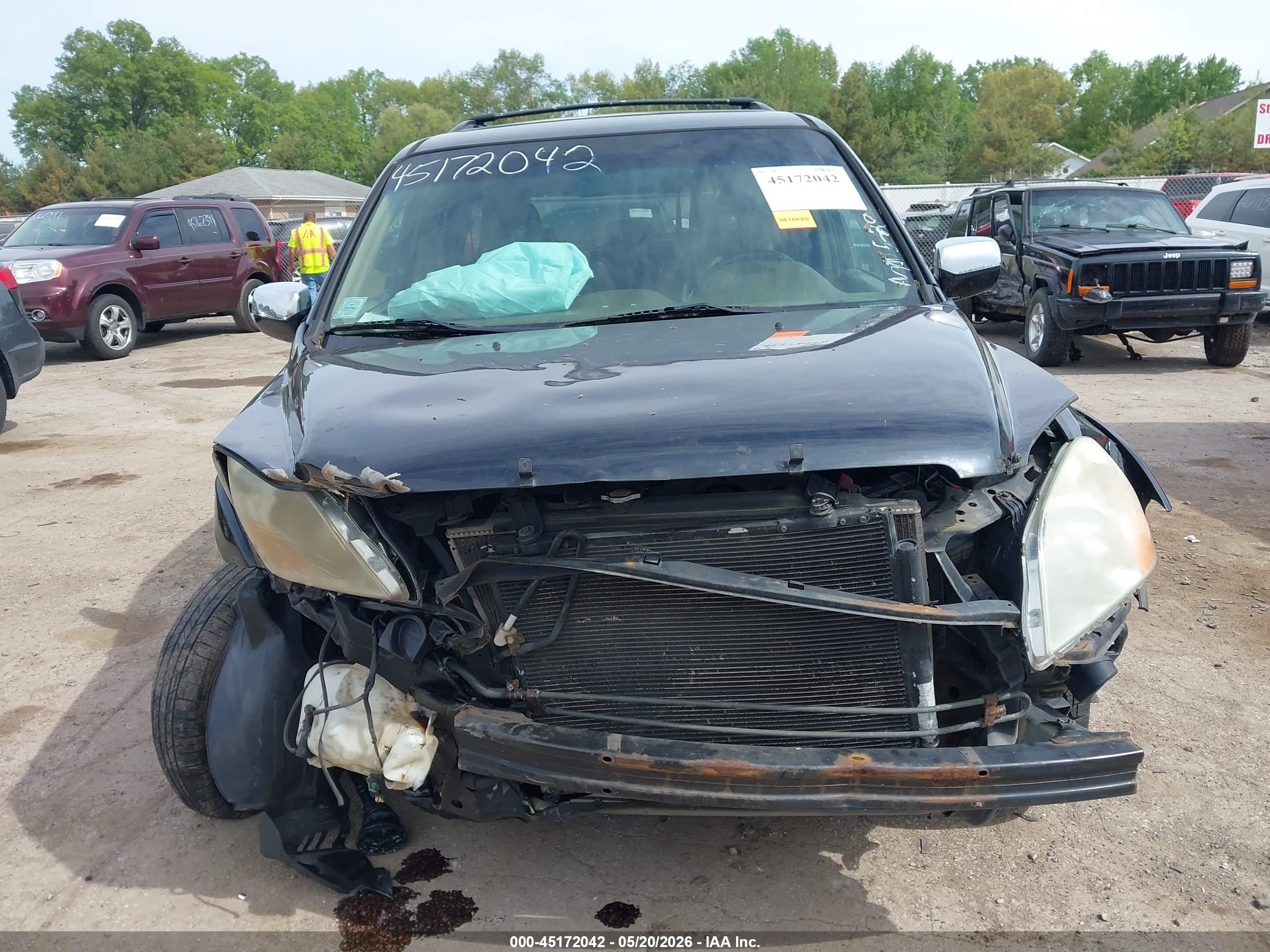 2004 Honda Pilot Ex-l Black vin: 2HKYF18794H589664