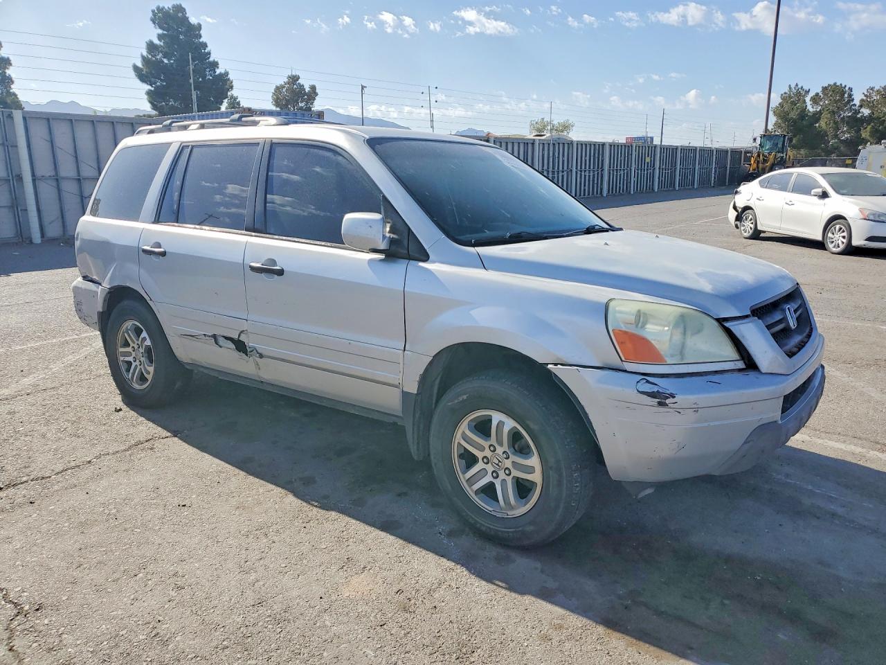 2004 Honda Pilot Exl Silver vin: 2HKYF18794H600405