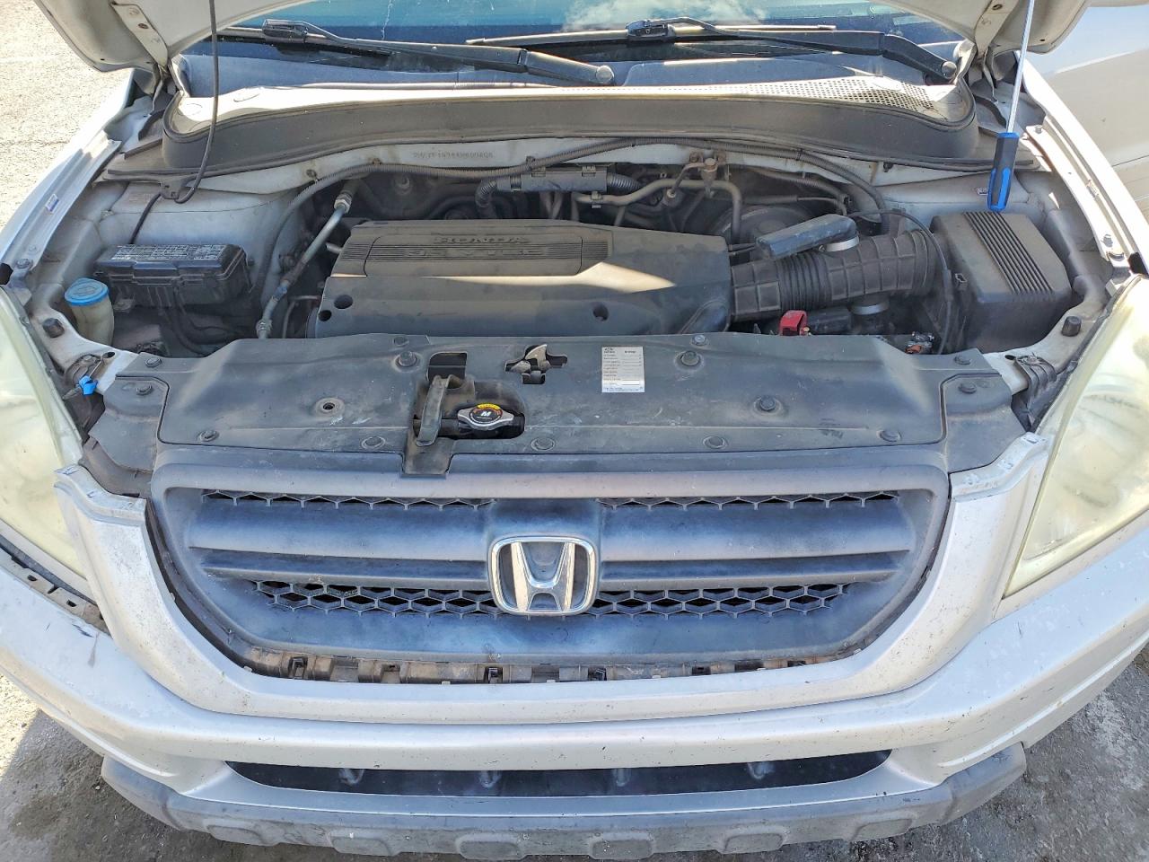 2004 Honda Pilot Exl Silver vin: 2HKYF18794H600405