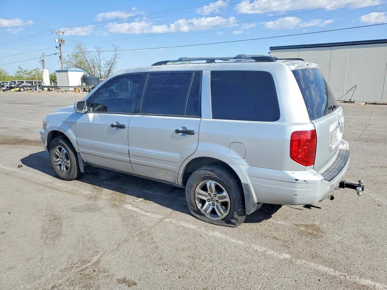 2004 Honda Pilot Exl Silver vin: 2HKYF18794H600405