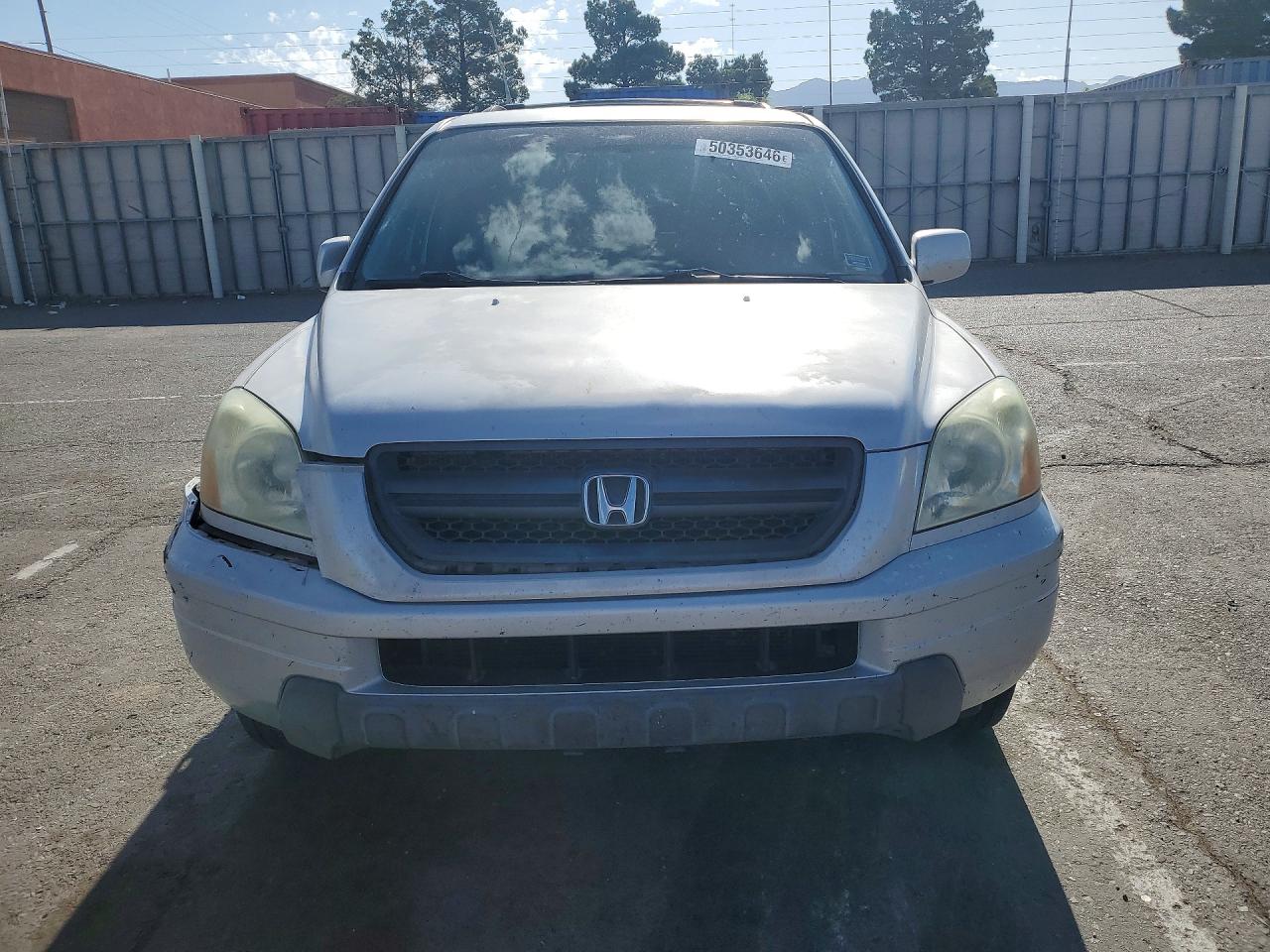 2004 Honda Pilot Exl Silver vin: 2HKYF18794H600405