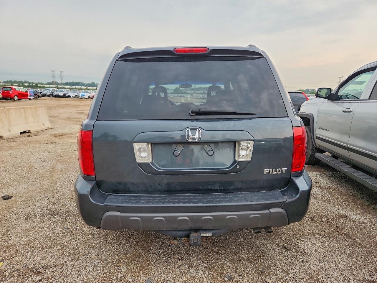 2005 Honda Pilot Exl Gray vin: 2HKYF18795H522824