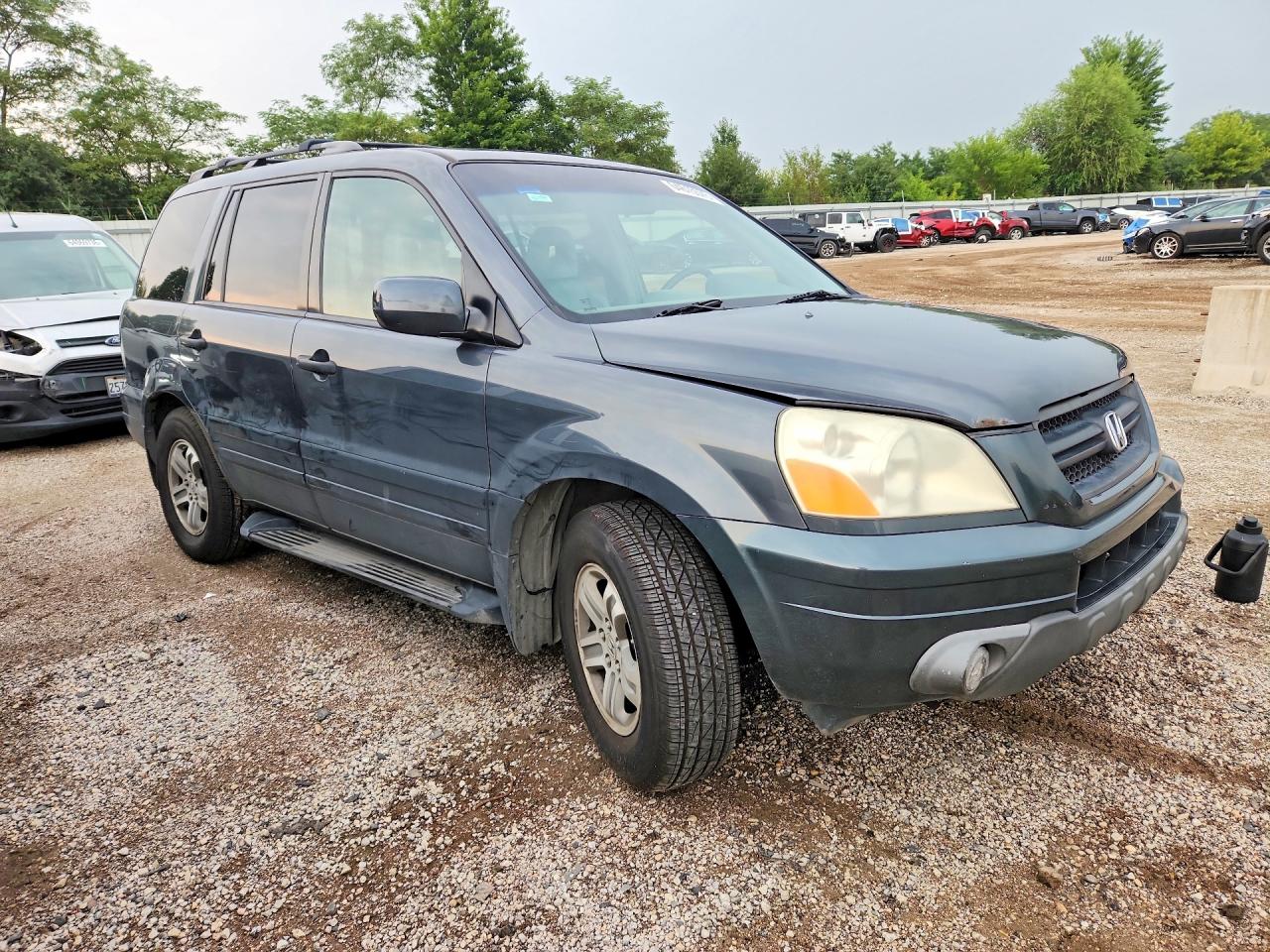 2005 Honda Pilot Exl Gray vin: 2HKYF18795H522824