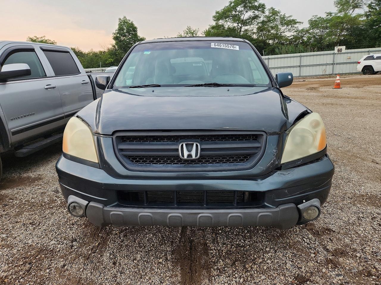 2005 Honda Pilot Exl Gray vin: 2HKYF18795H522824