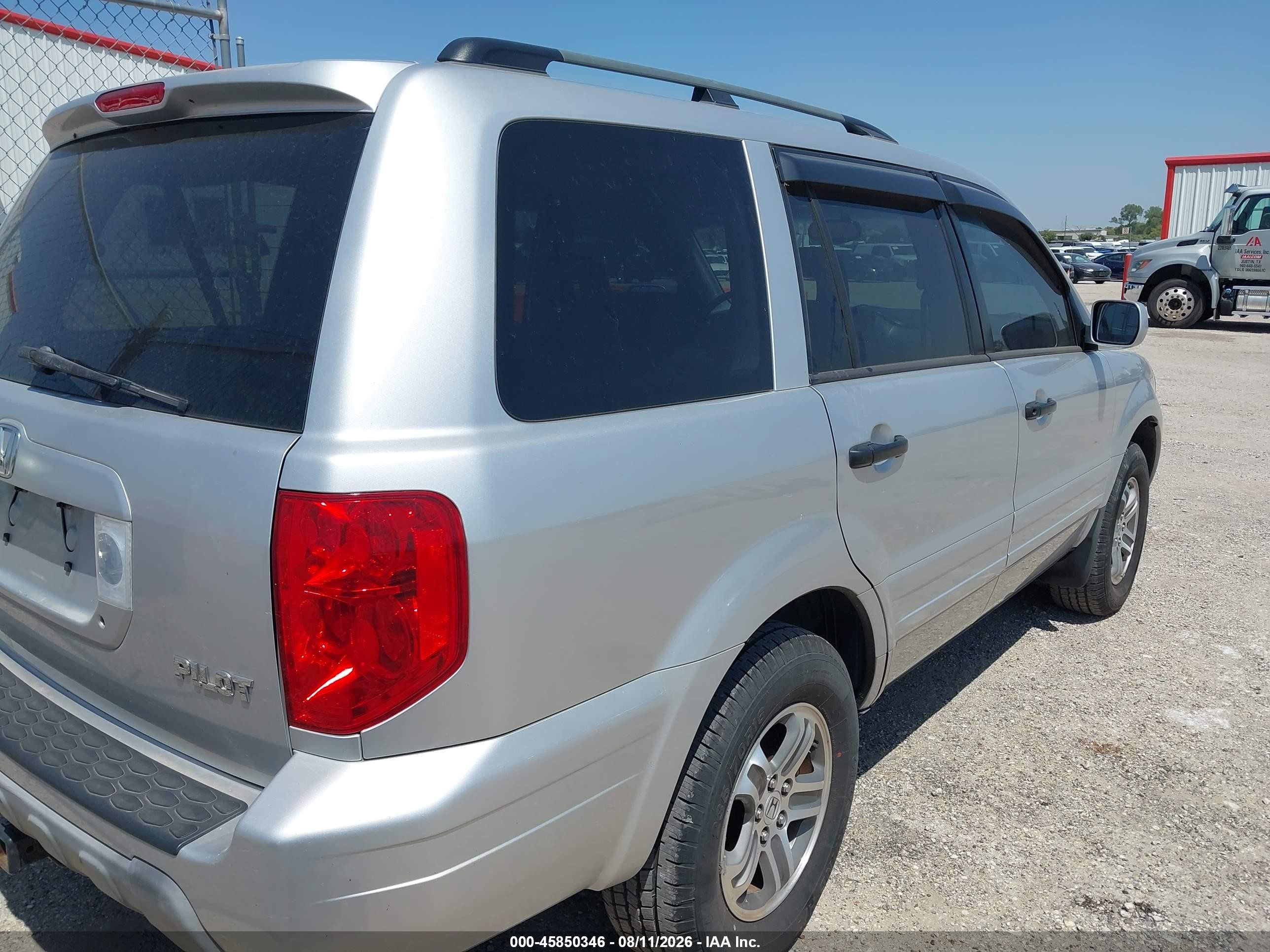 2005 Honda Pilot Ex-l Silver vin: 2HKYF18795H533788