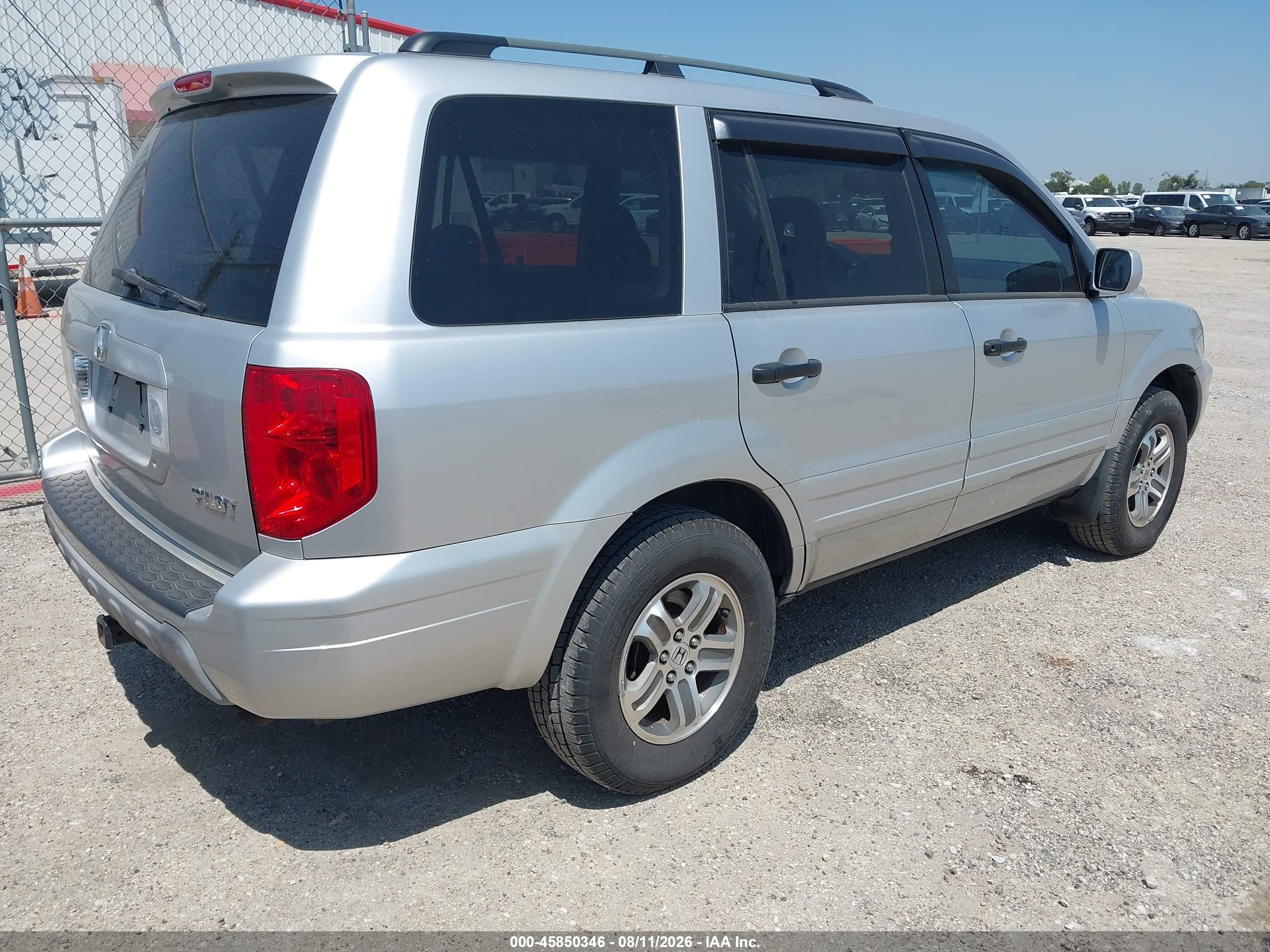 2005 Honda Pilot Ex-l Silver vin: 2HKYF18795H533788