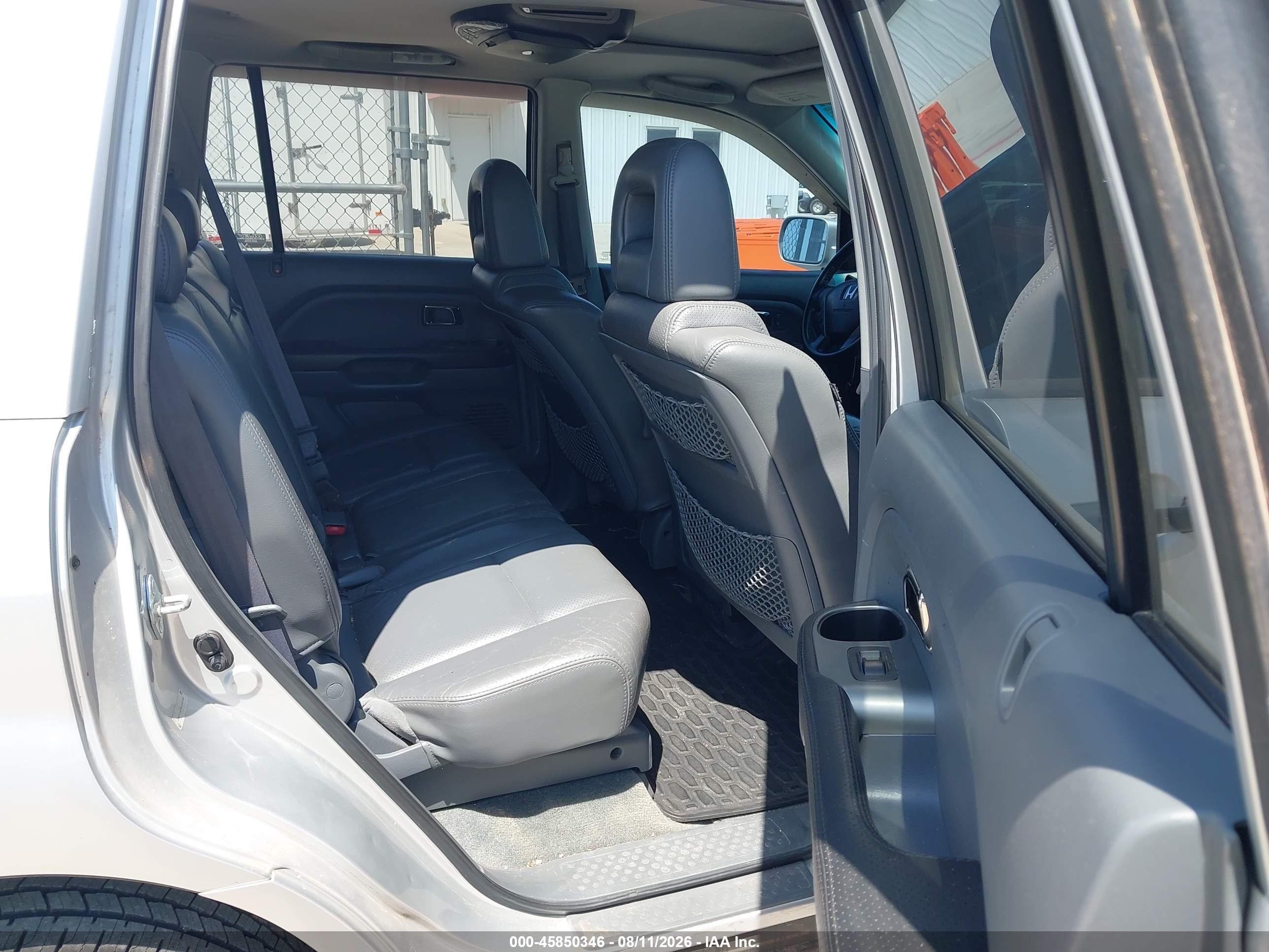 2005 Honda Pilot Ex-l Silver vin: 2HKYF18795H533788